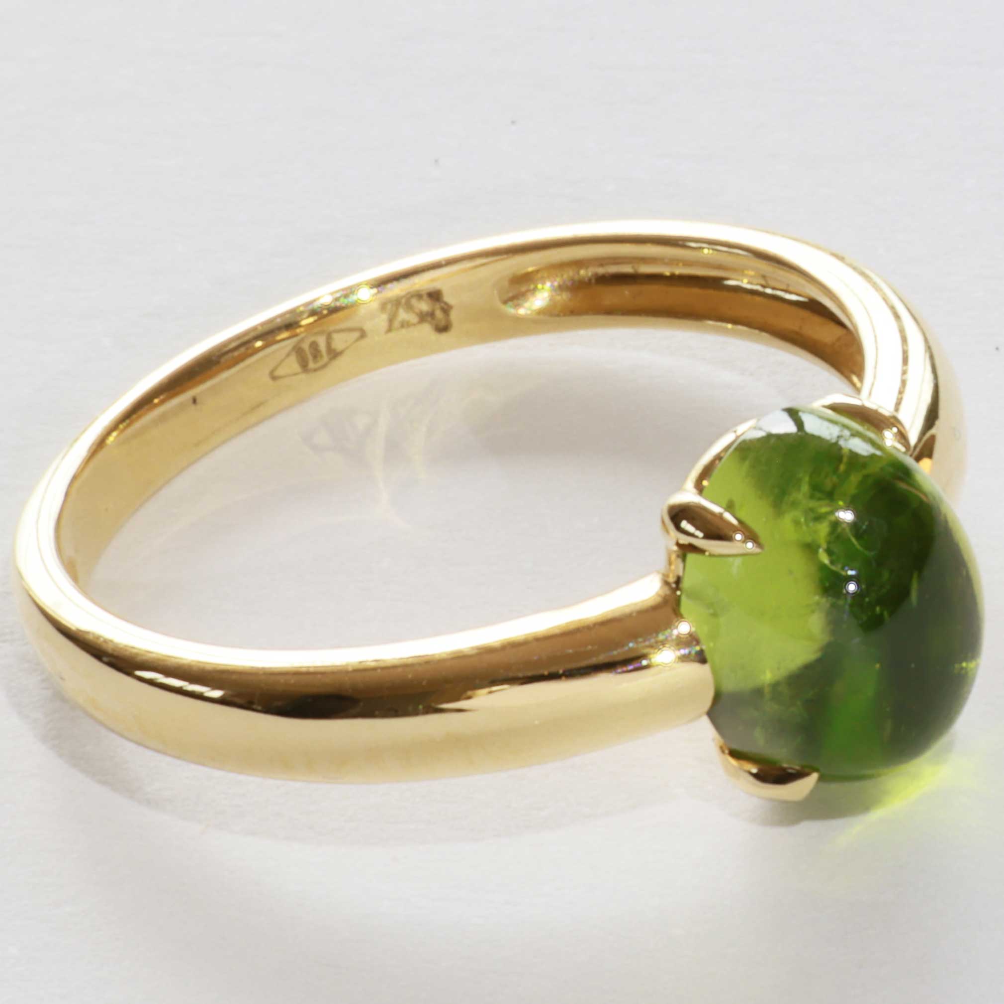 Turmalin Ring 750er Gelbgold Grün....süsse Versuchung...Goldschmuck Damen