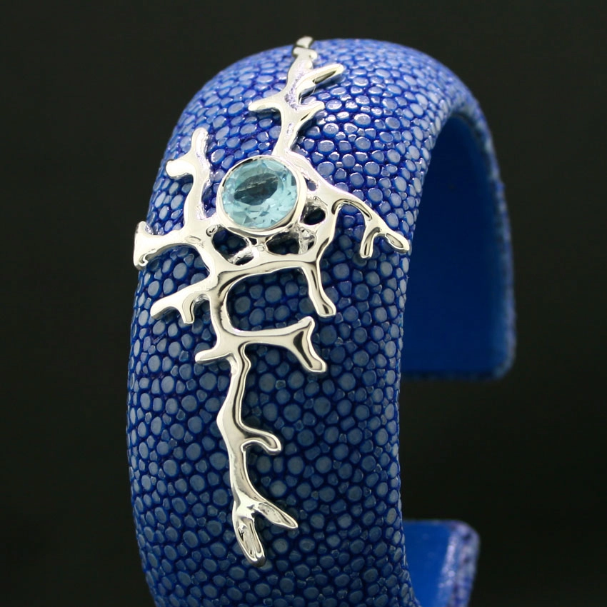 Topas-Armreif,925/-Silber