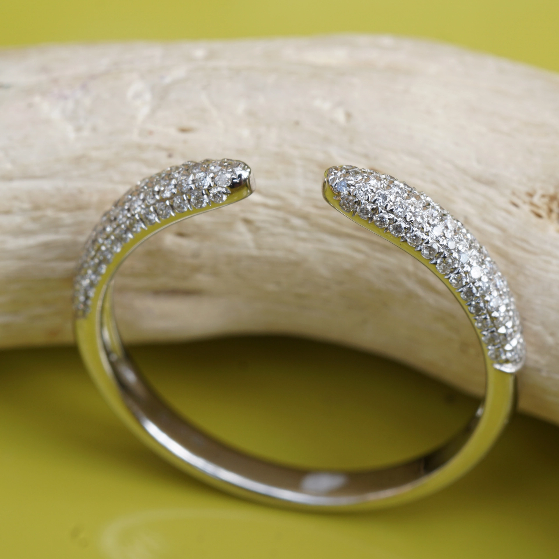 Brillant Ring 0.25 ct W-TCR / SI-P 750er Weissgold New Age idealer Kombinationsring