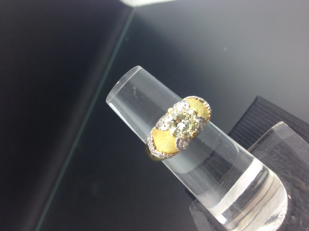 Brillant Ring  900er Gold  1.15 ct Cape(L) / LUPENREIN