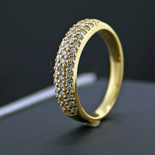 Brillant-Ring, 750/-GG.
