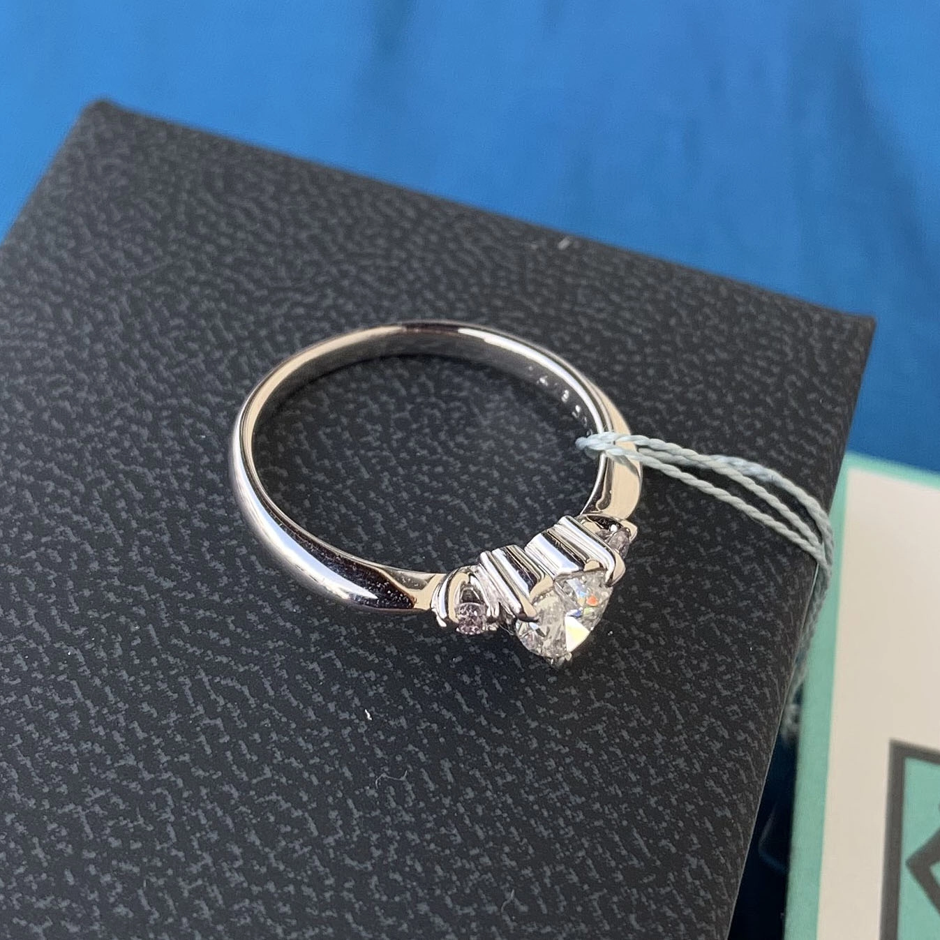 Diamant Herz Brillant Ring 0.418 0.06 ct TW / SI2 Platin Love me