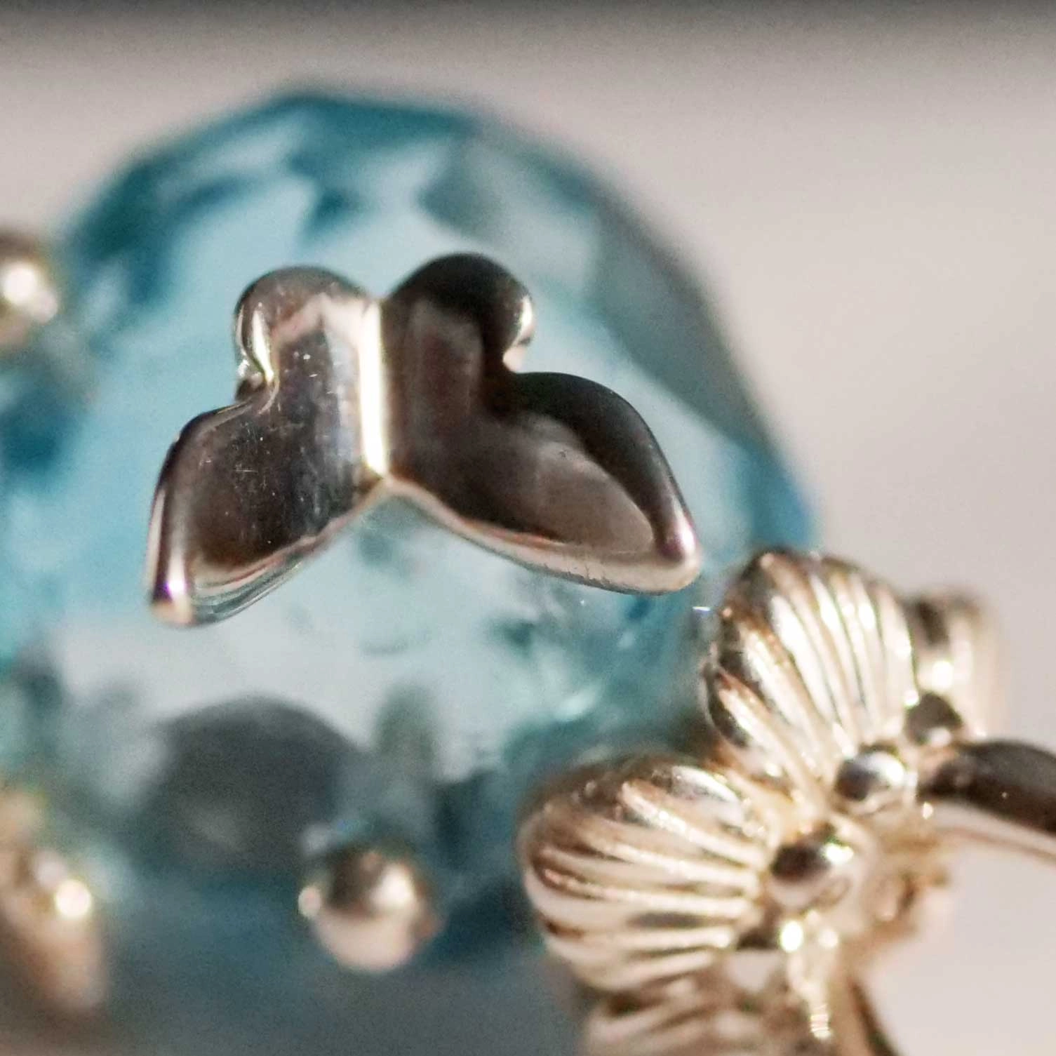 Original Chilango Blue Topaz Pampel Star Papillon Sonder Edition mit Schmetterling Appliken