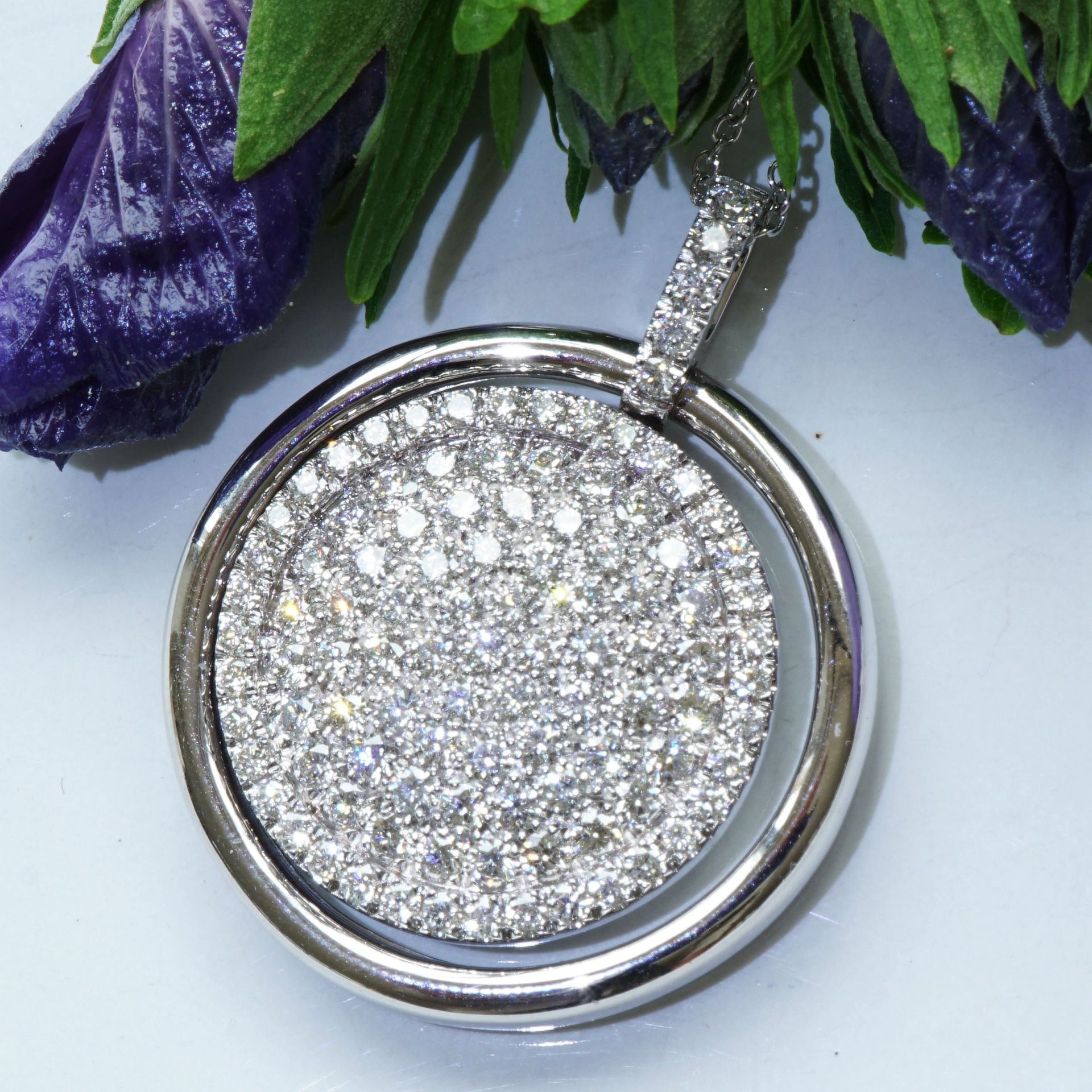 Brillant Anhänger mit Kette Deluxe 3.55 ct aus Traditionsgoldschmiede...ein Wunderwerk...