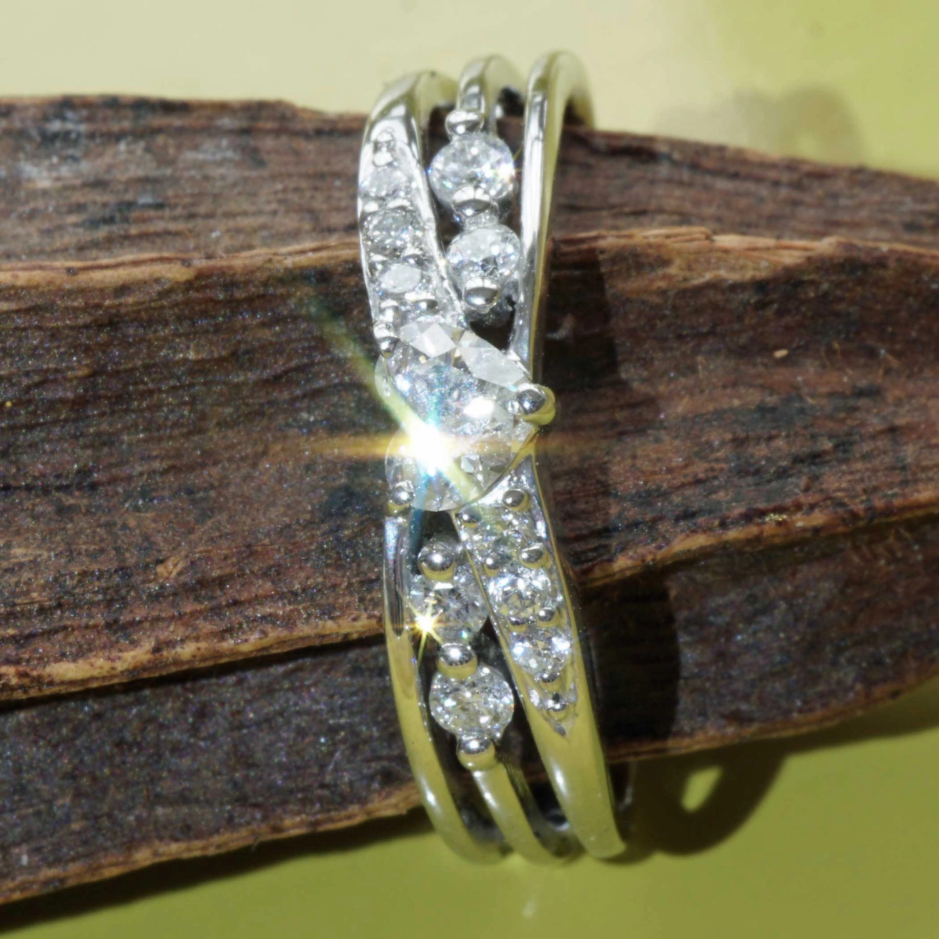 Diamant Herz Brillant Ring 0.217 ct 0.16 ct TW / SI 900er Platin....Love me....