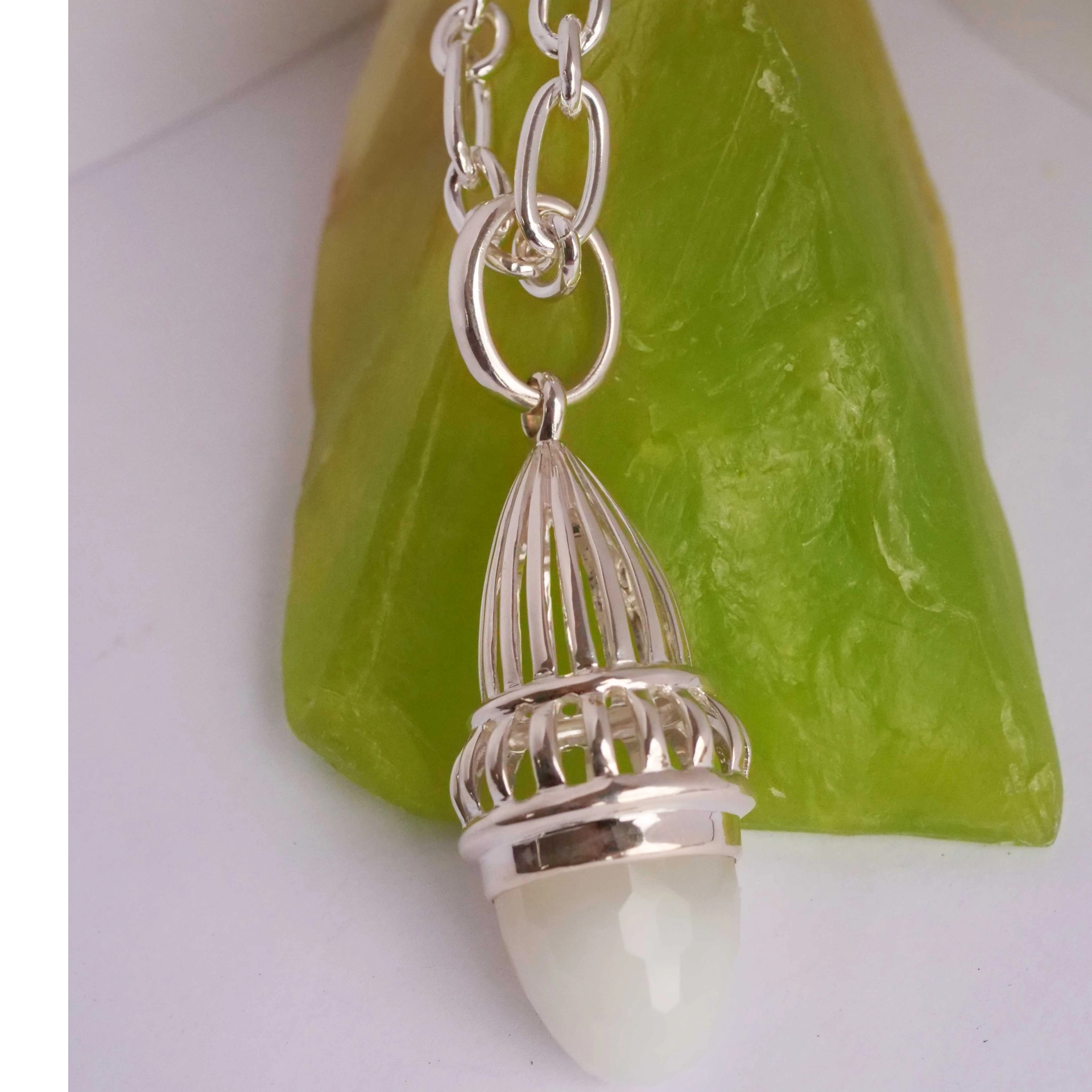 Original Chilango Fairytale 2 Mondstein white 925er Silber toller Schliff limited Edition