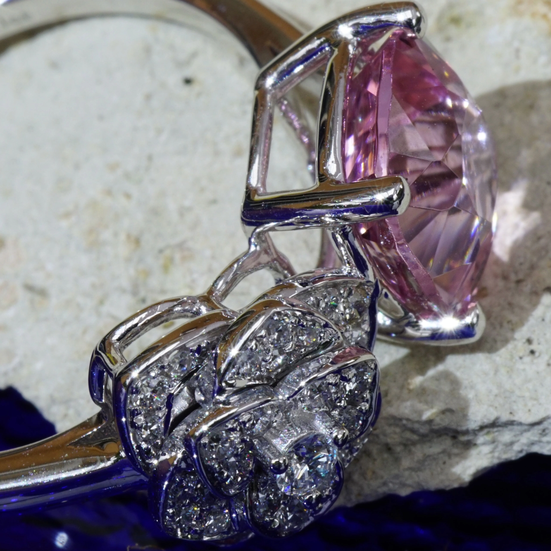 Turmalin Brillant Ring 2.52 ct 0.21 ct TW VS... viva en rose...pinker Turmalin Afghanistan Lupenrein
