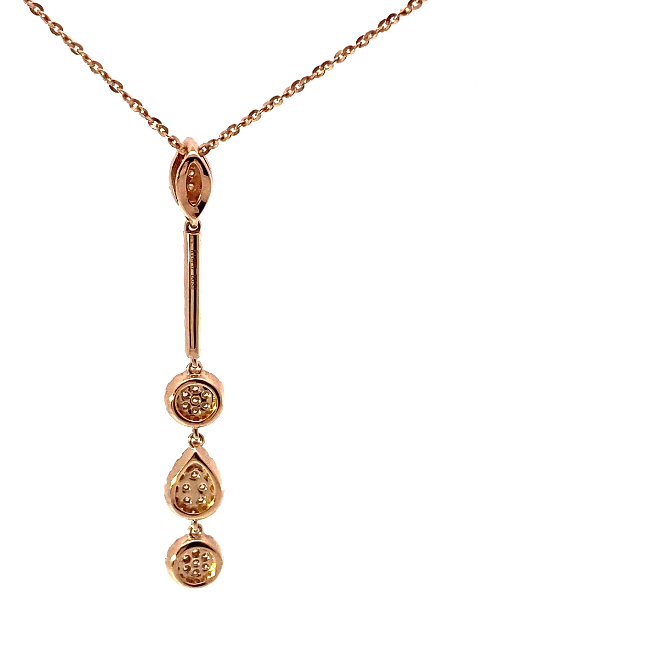 Brillant Anhänger mit Kette 750er Rosegold...Petit Schmuck mit viel Wow 