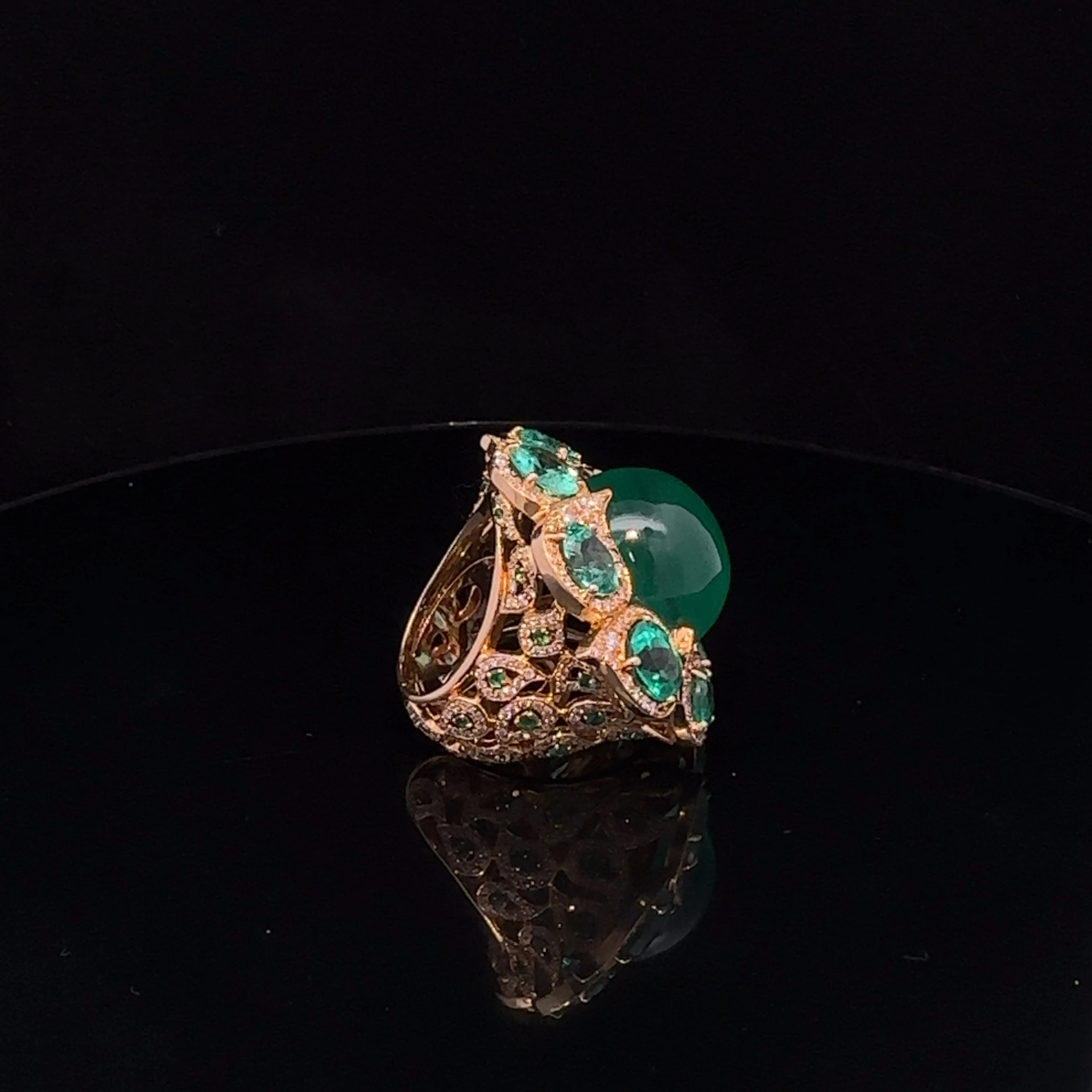 Smaragd Brillant Ring 45 ct High Class Schmuck! Gigantische Größe und Qualität