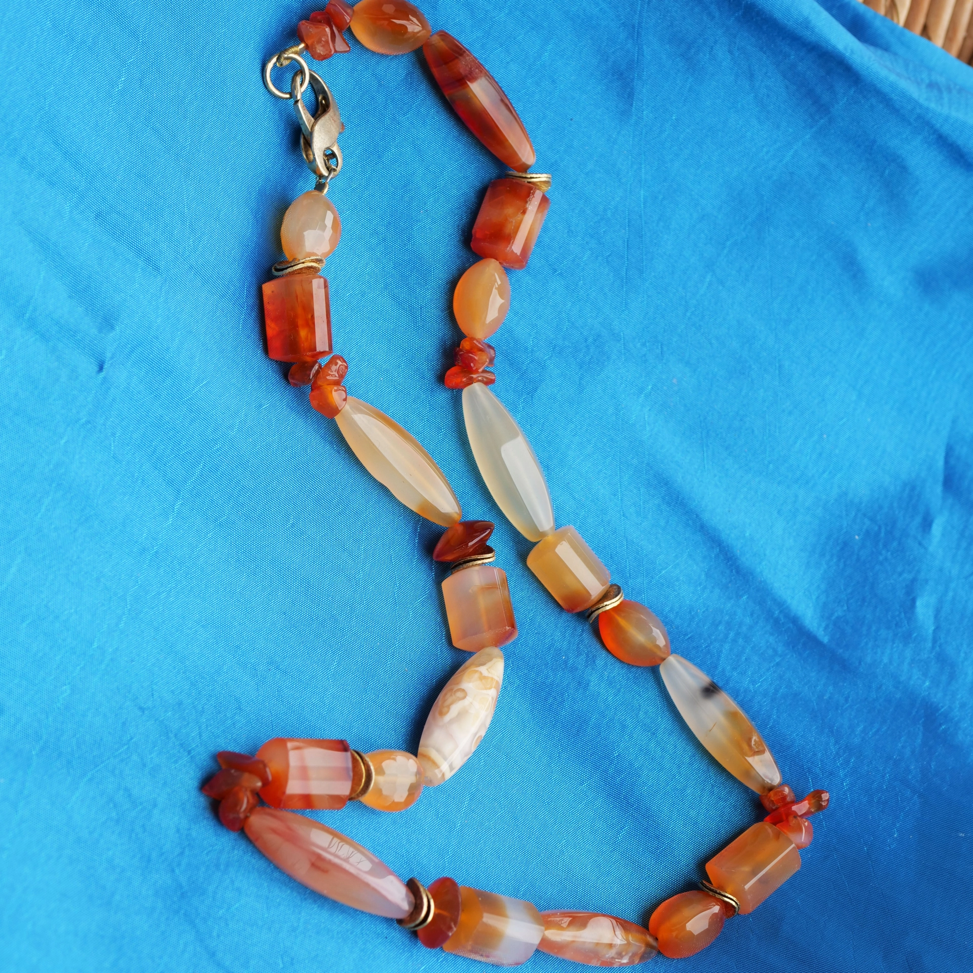 Karneol Collier/Armband/Ohrhänger Silber vergoldet wow was für FARBEN