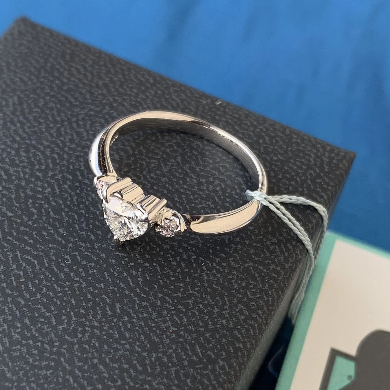 Diamant Herz Brillant Ring 0.418 0.06 ct TW / SI2 Platin Love me