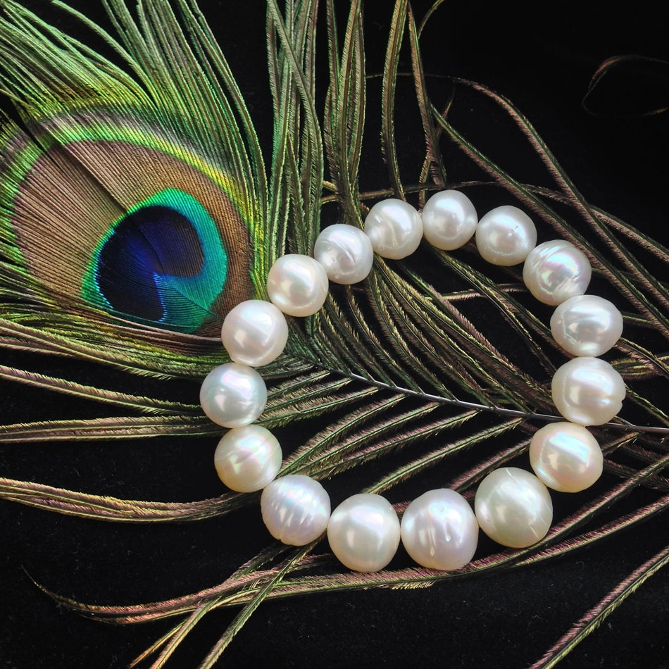 Südsee-Zuchtperl-Armband-12,5 bis 14,5 mm-barock