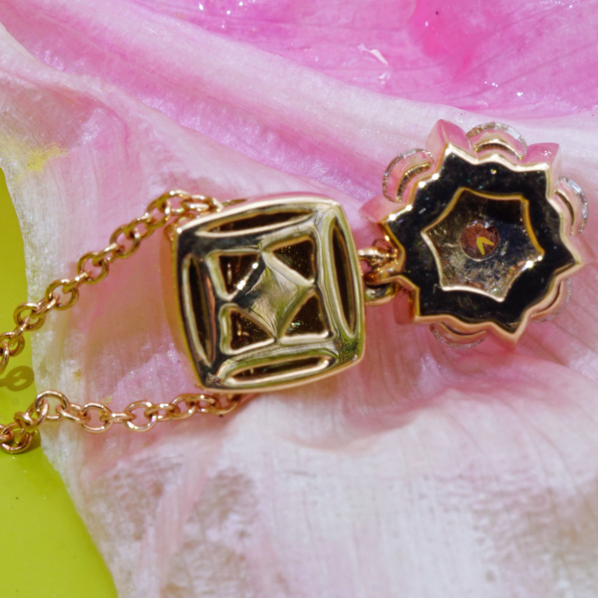 Brillant Anhänger mit Kette 750er Rosegold 0.39 ct...Bella Italia...hochwertiger Brillantschmuck Ros