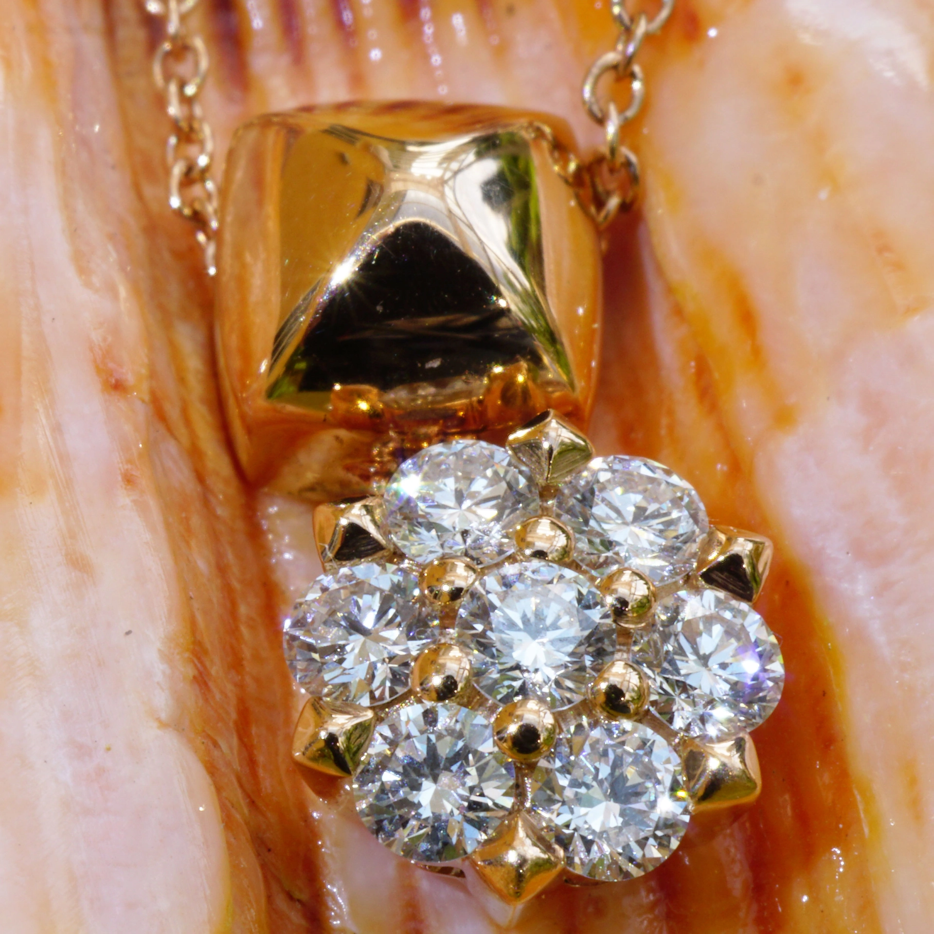Brillant Anhänger mit Kette 750er Rosegold 0.39 ct...Bella Italia...hochwertiger Brillantschmuck Ros