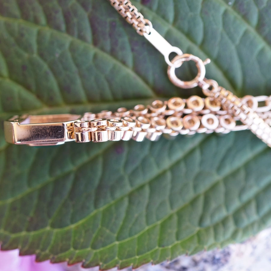 Smaragd Brillant Collier 750er Gelbgold Platin...super elegant..0.58 ct W SI
