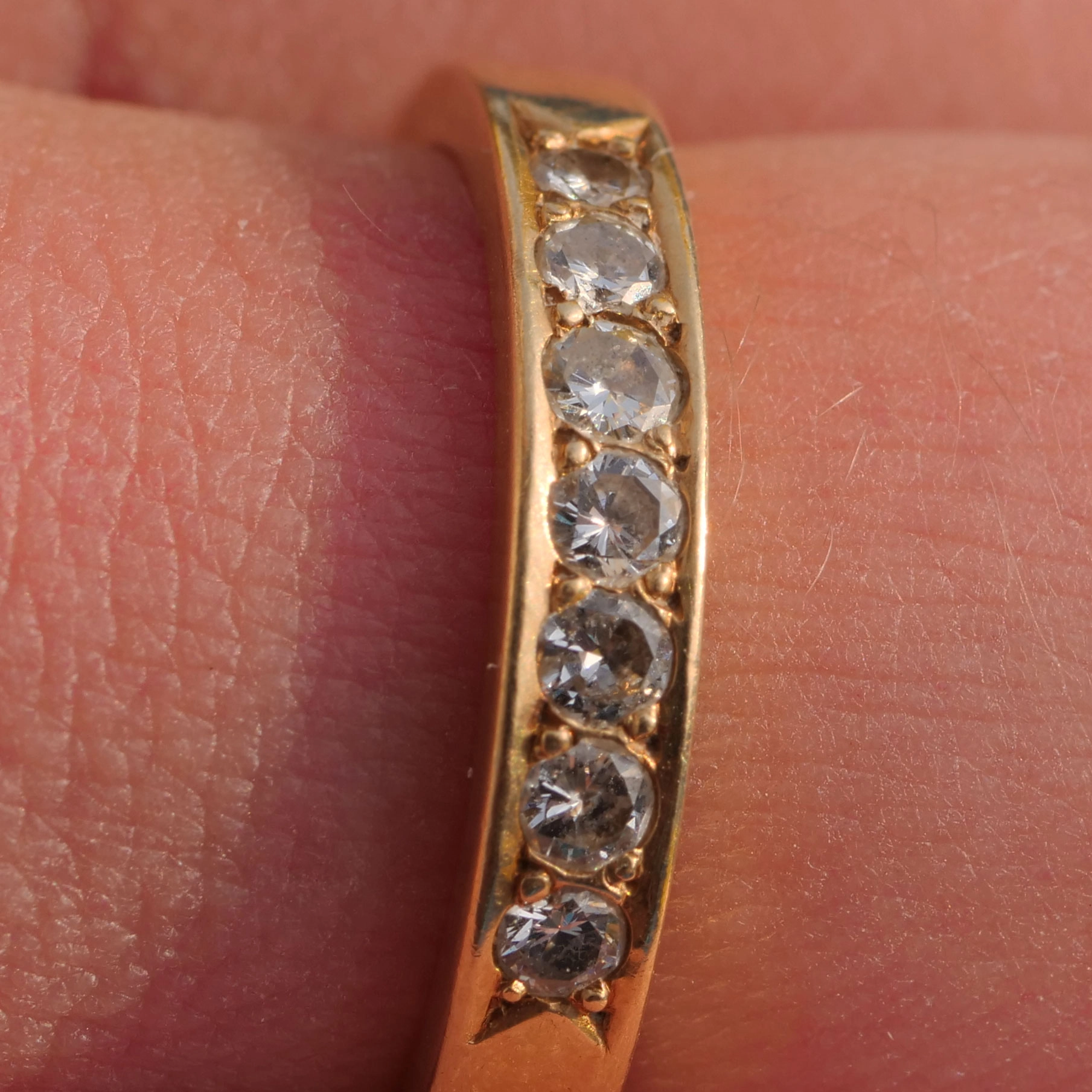 Brillant Band Ring 750er Gelbgold neu und ungetragen massiv 0.35 ct TW VS