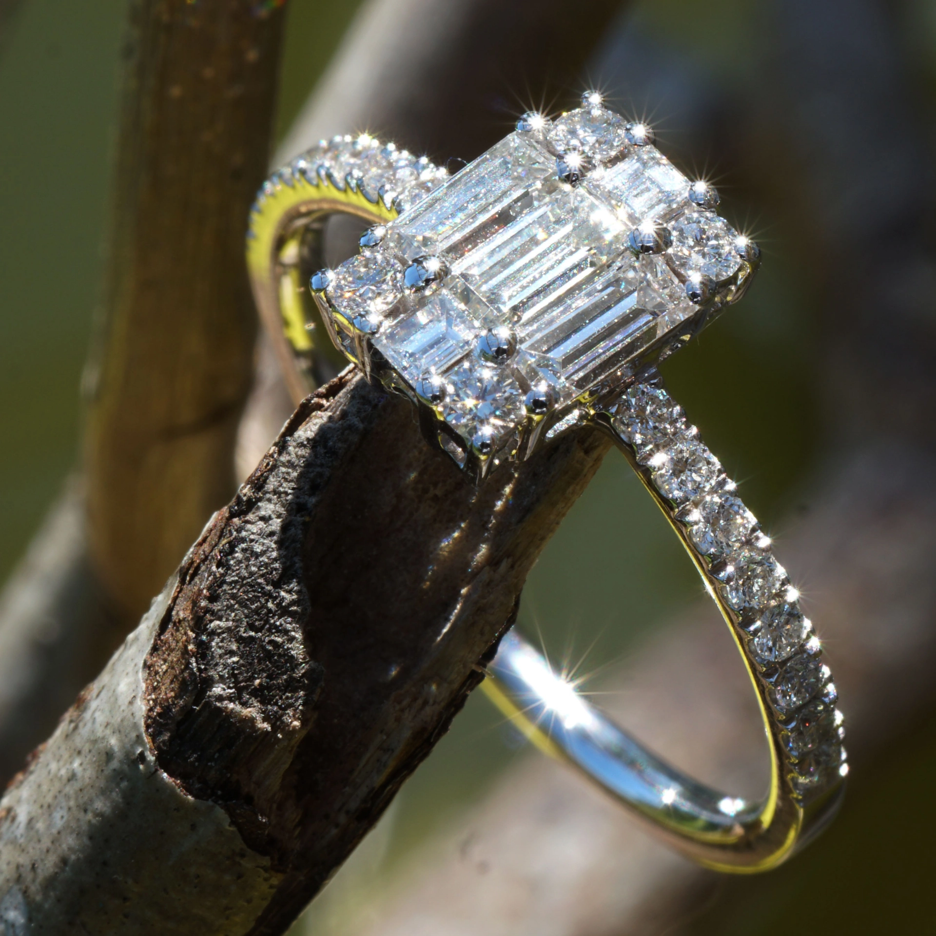 Brillant Diamant Ring 750er Weissgold 0.76 ct TW LUPENREIN-VVS signiert