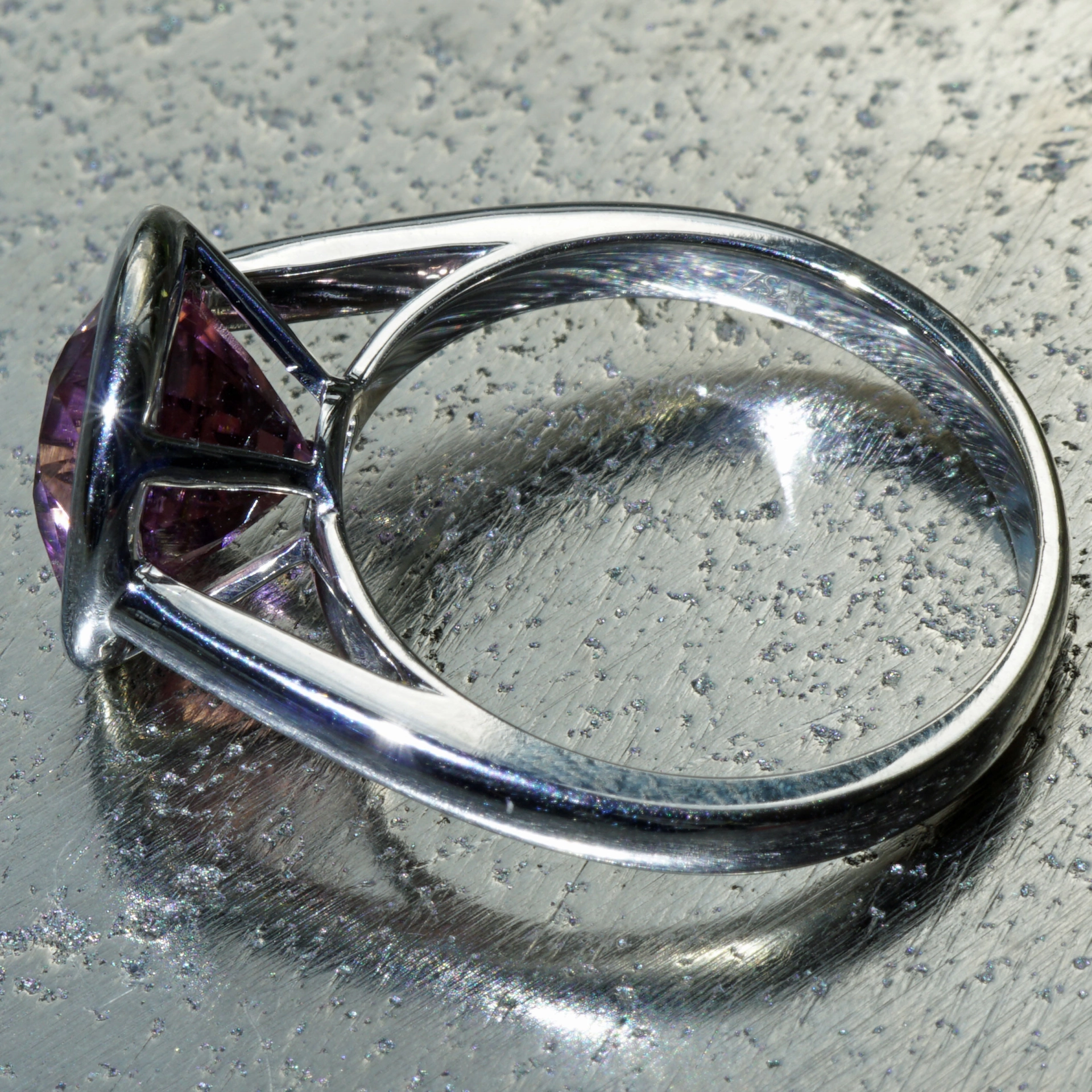 Pink Turmalin Ring AAA+ Afghanistan 3.32 ct unbehandelt! 750er Weissgold Brillanz/Leuchtkraft WoW