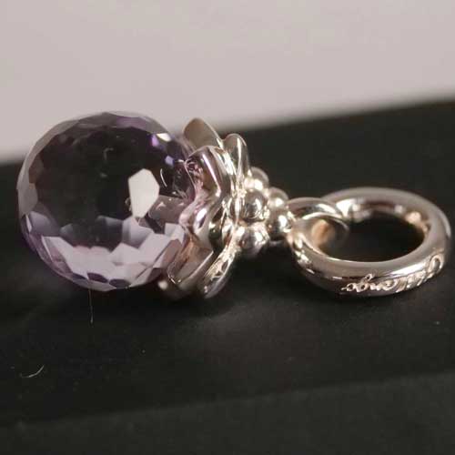 Original Chilango Amethyst Anhänger Tutenchamun Flower Drop 925er Silber toller Schliff