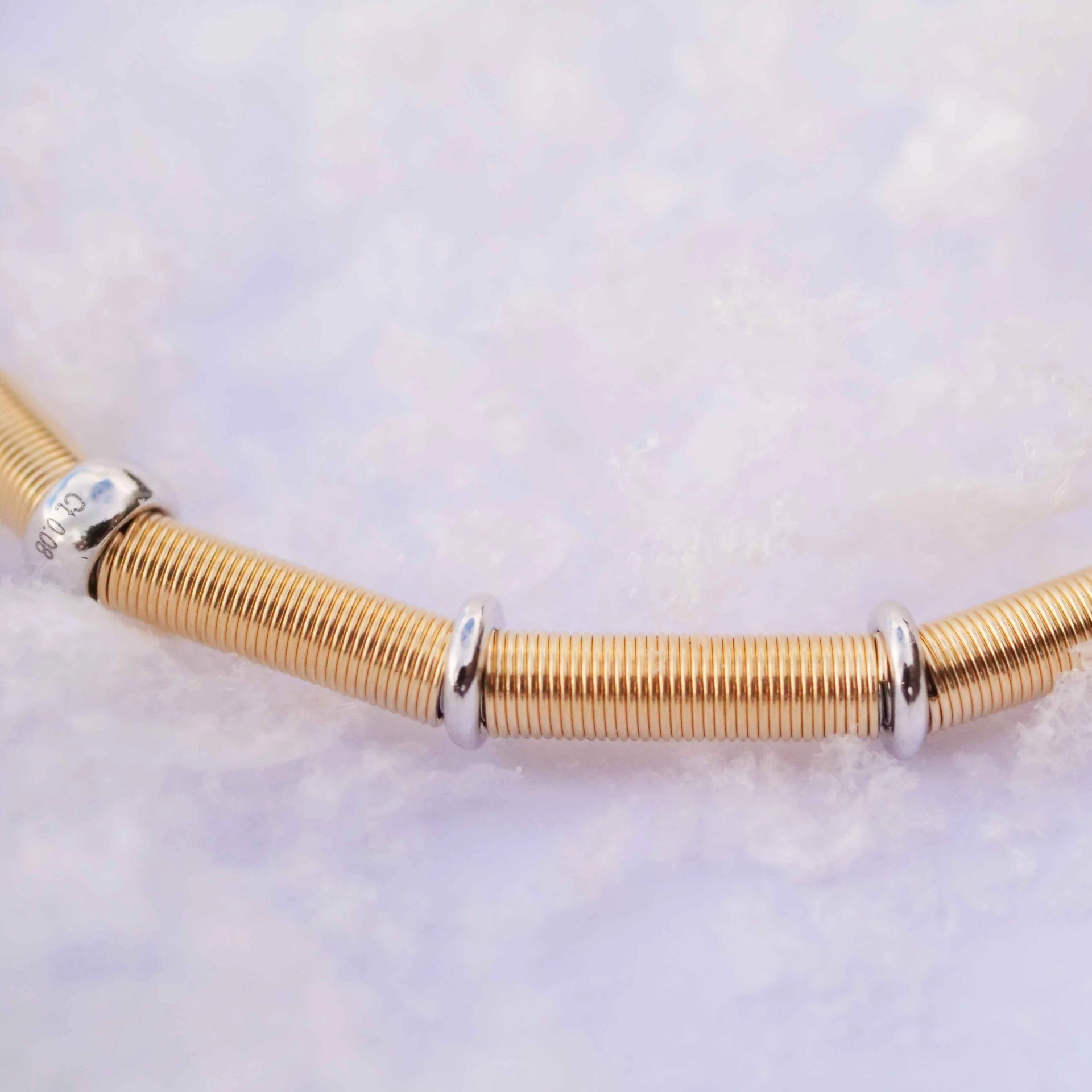 Brillant Armband IVY in 750er Gelb-/Weissgold 0.08 ct TW SI von Silhouette Schmuck Bentner