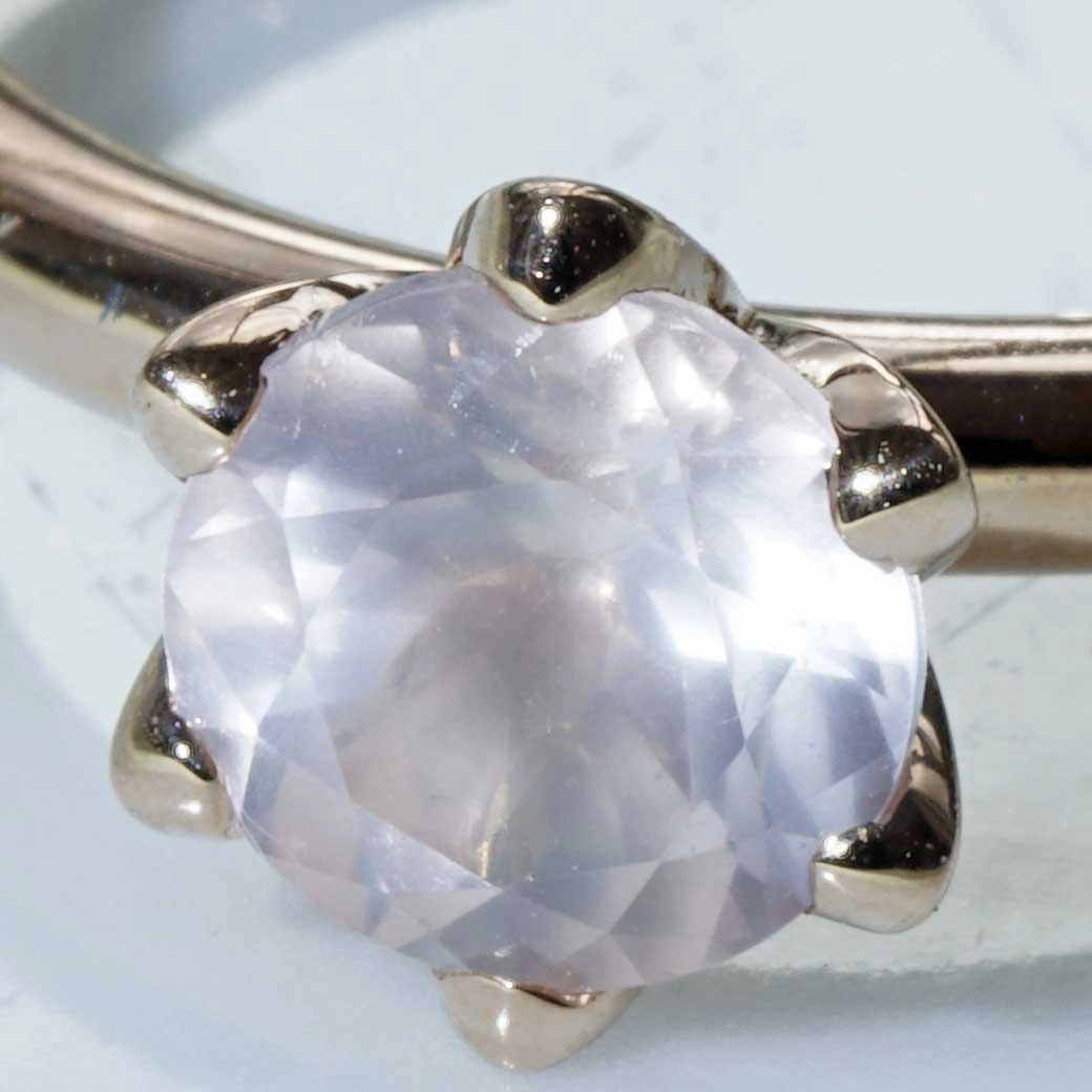 Bestseller Kombinationsring..Rosenquarz Ring in 750er Rosegold hergestellt in Valenza...toll massiv