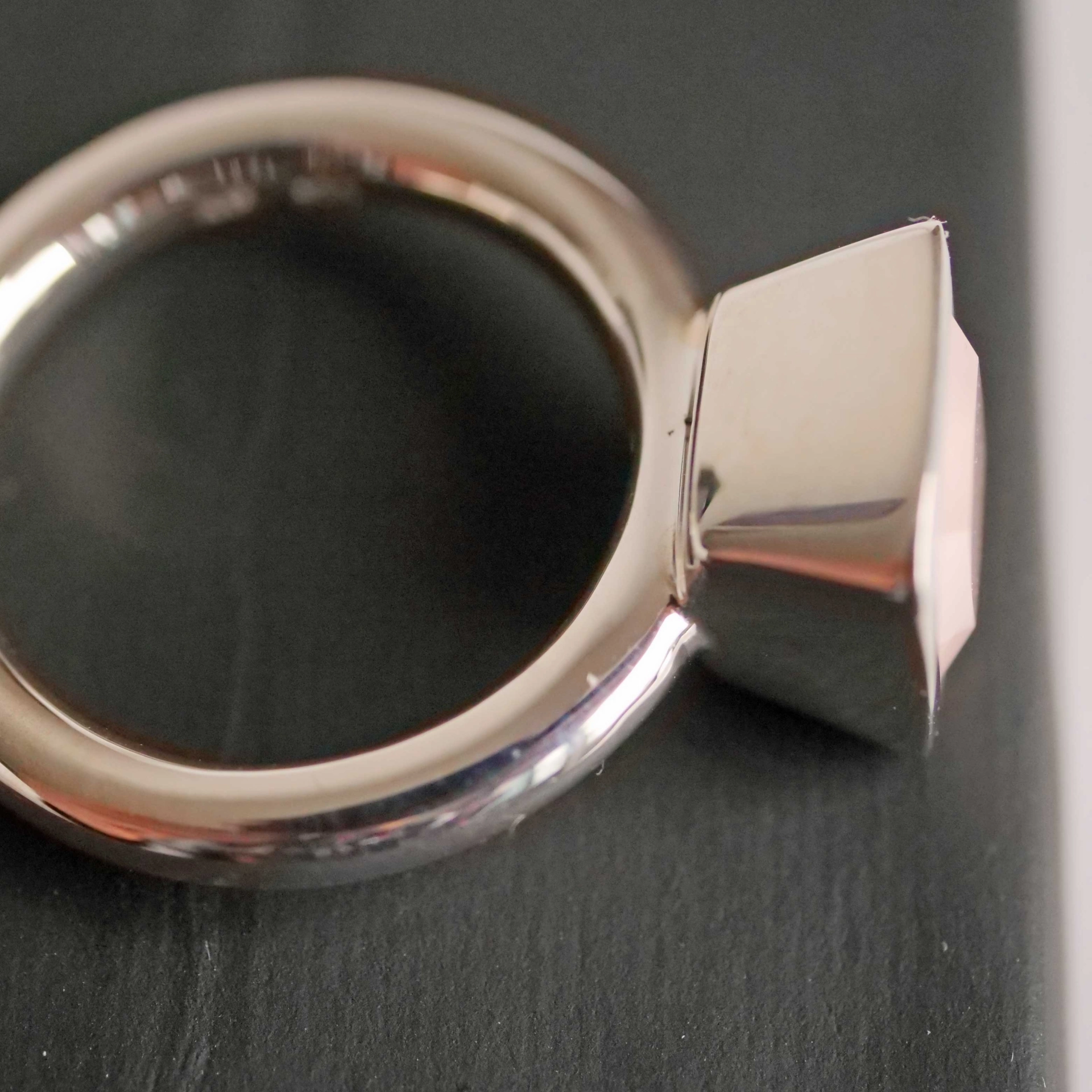 Chilango Ring  Sparkling Stars 2 XL milky Rosenquarz 925er Silber neu mit orig. Etui massiv