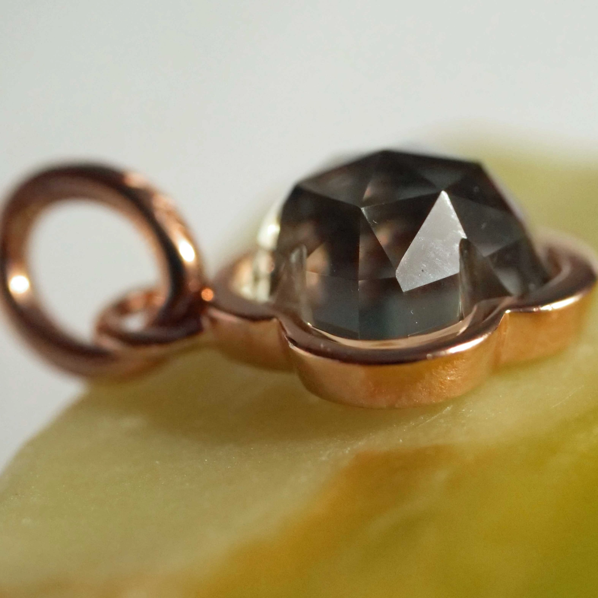 Original Chilango Amethyst Anhänger Lilly Flower out of Nature 925er Silber Rose Gold plated