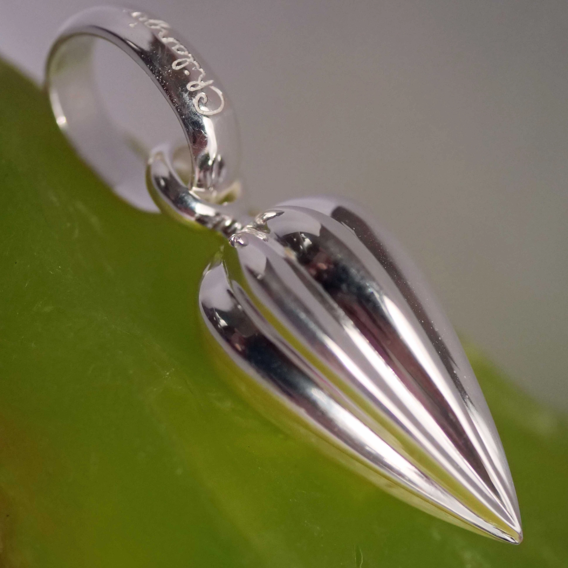 Chilango Anhänger Stopper Lotusblume 925er Silber  51 x 17 mm tolles Design