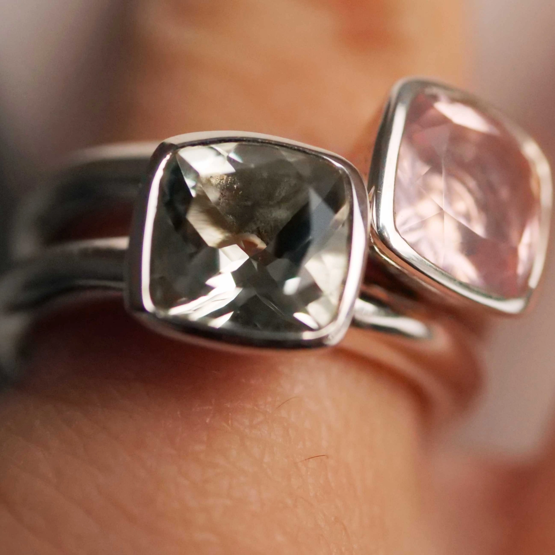 Chilango Ring  Sparkling Stars 2 Prehnit 925er Silber neu mit orig. Etui massiv