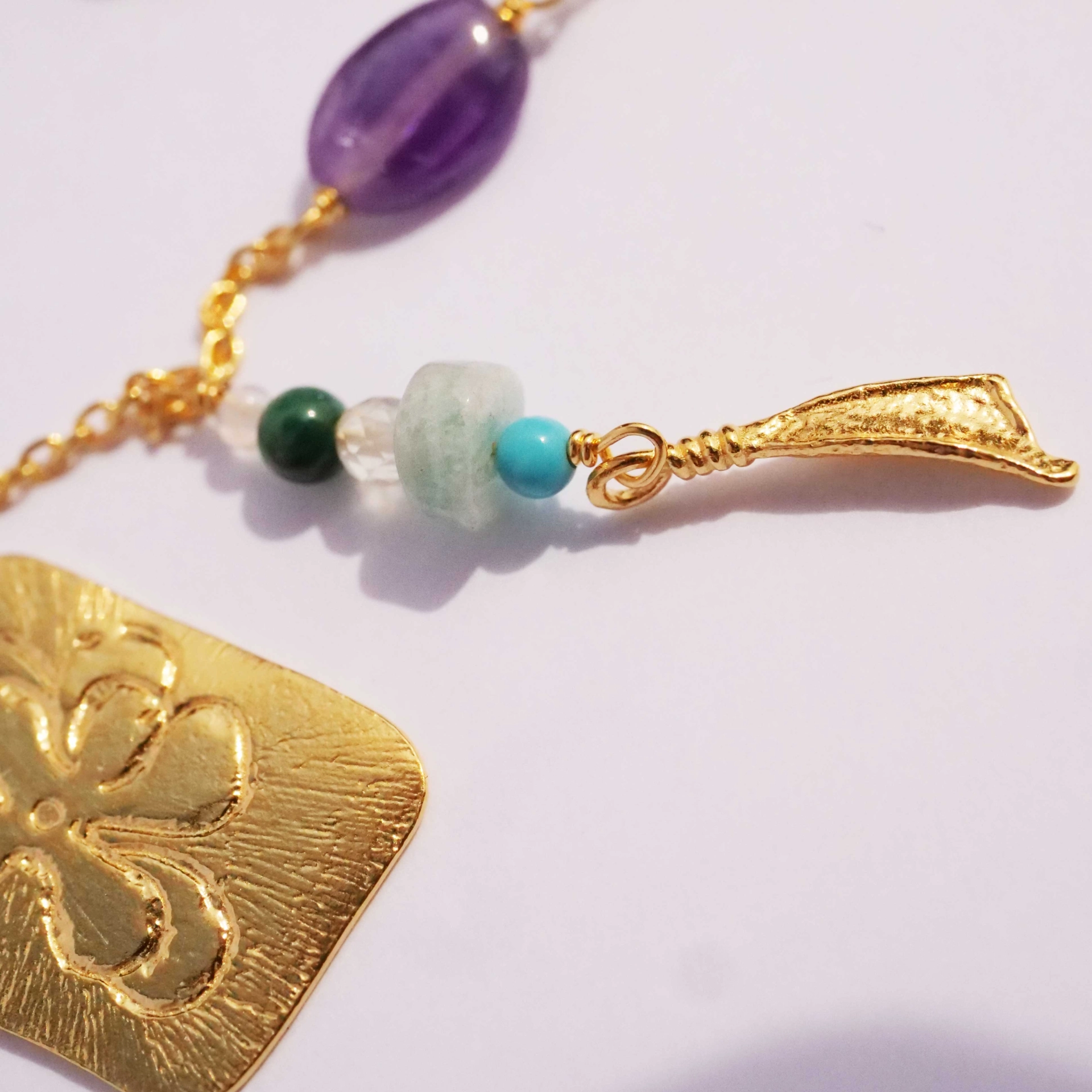 Collier Celia 925er Silber vergoldet Wild Flowers at Heart designed by Maanesten Dänemark-