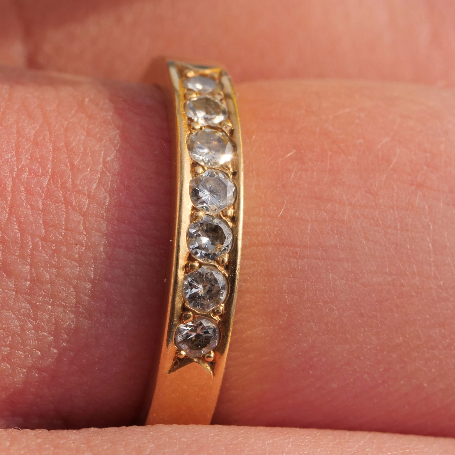 Brillant Band Ring 750er Gelbgold neu und ungetragen massiv 0.35 ct TW VS