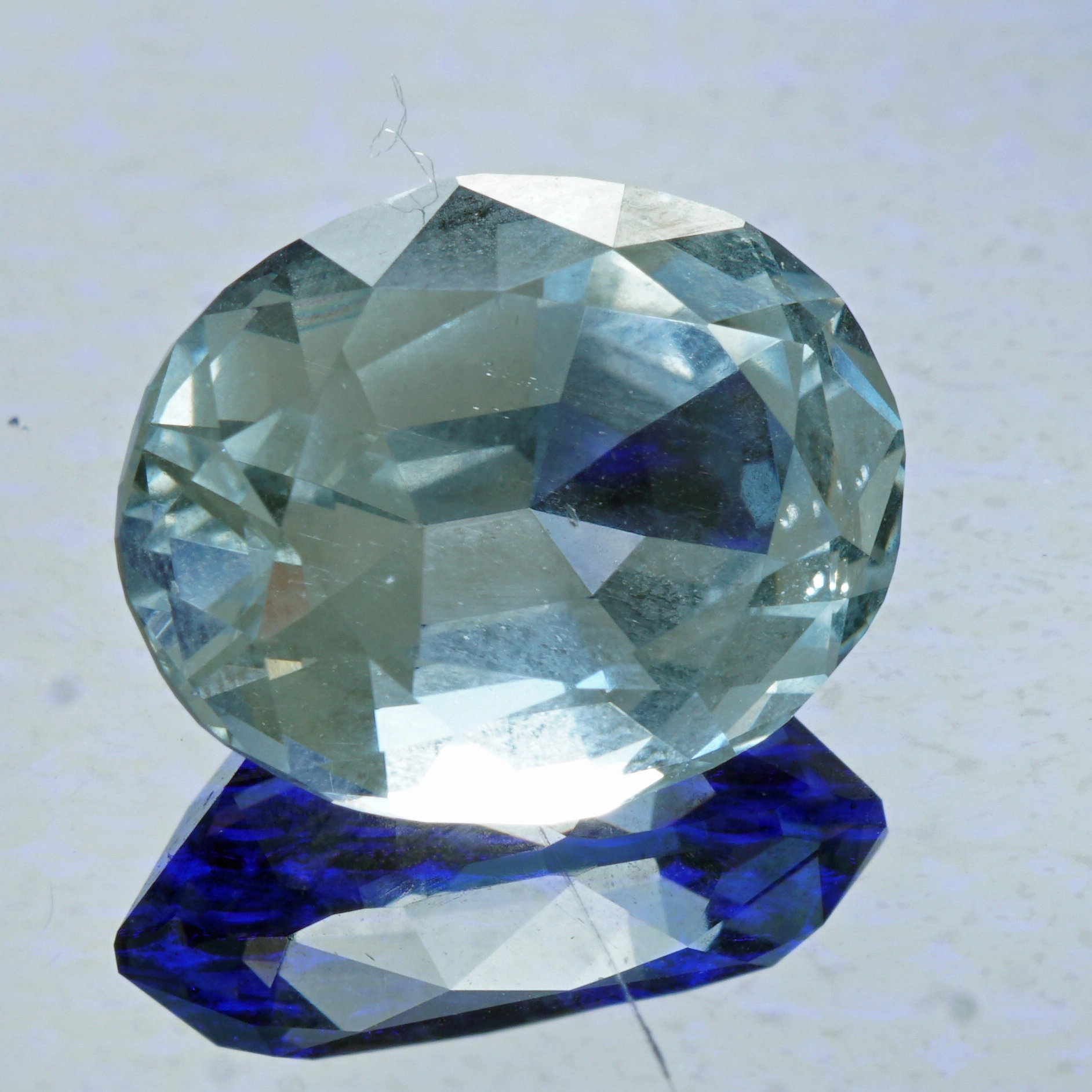 Goshenit Beryll Ring 4.82 ct 750er Gelbgold Mosambik...farblose Reinform