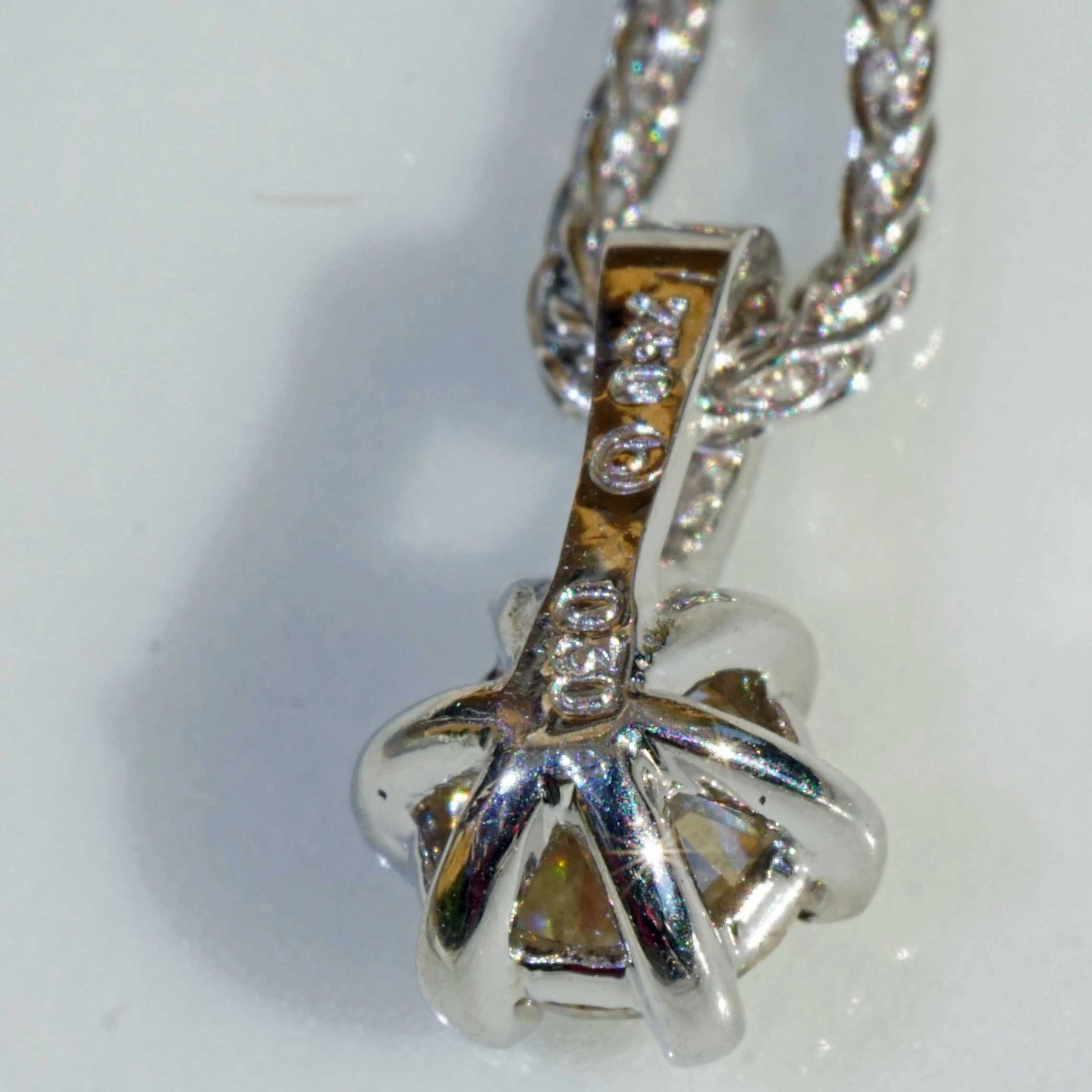 SON04751-Brillant-Ring-Anhaenger-Ohrstecker-750er-Weissgold-Set-1-20-ct-Getoent-VS-Silhouette-Schmuck Brillant Ring Anhänger Ohrstecker 750er Weissgold Set 1.20 ct Getönt VS Silhouette Schmuck