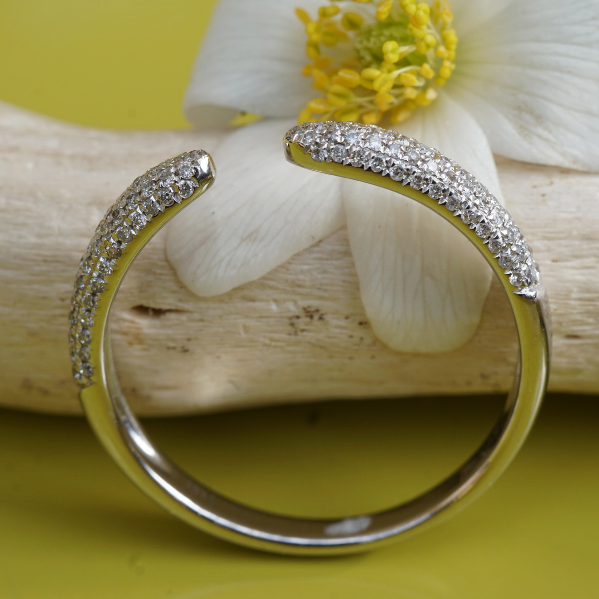 Brillant Ring 0.25 ct W-TCR / SI-P 750er Weissgold New Age idealer Kombinationsring