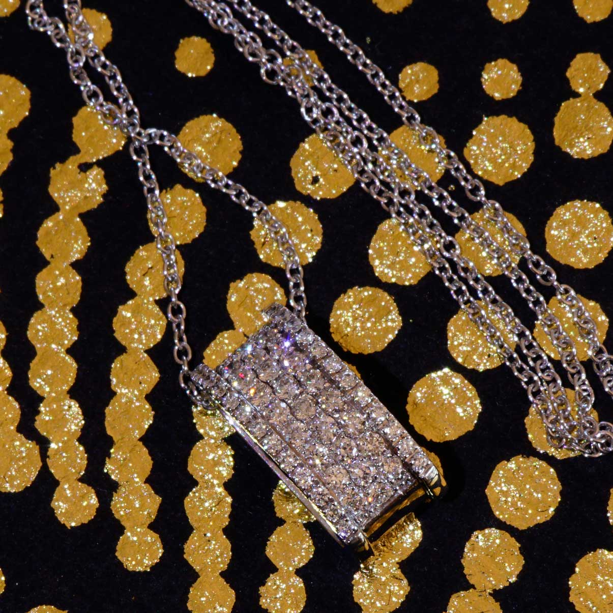 Brillant Collier 0.35 ct TW VS Weissgold 750er Modernes Design....macht Trage Spaß !!! 