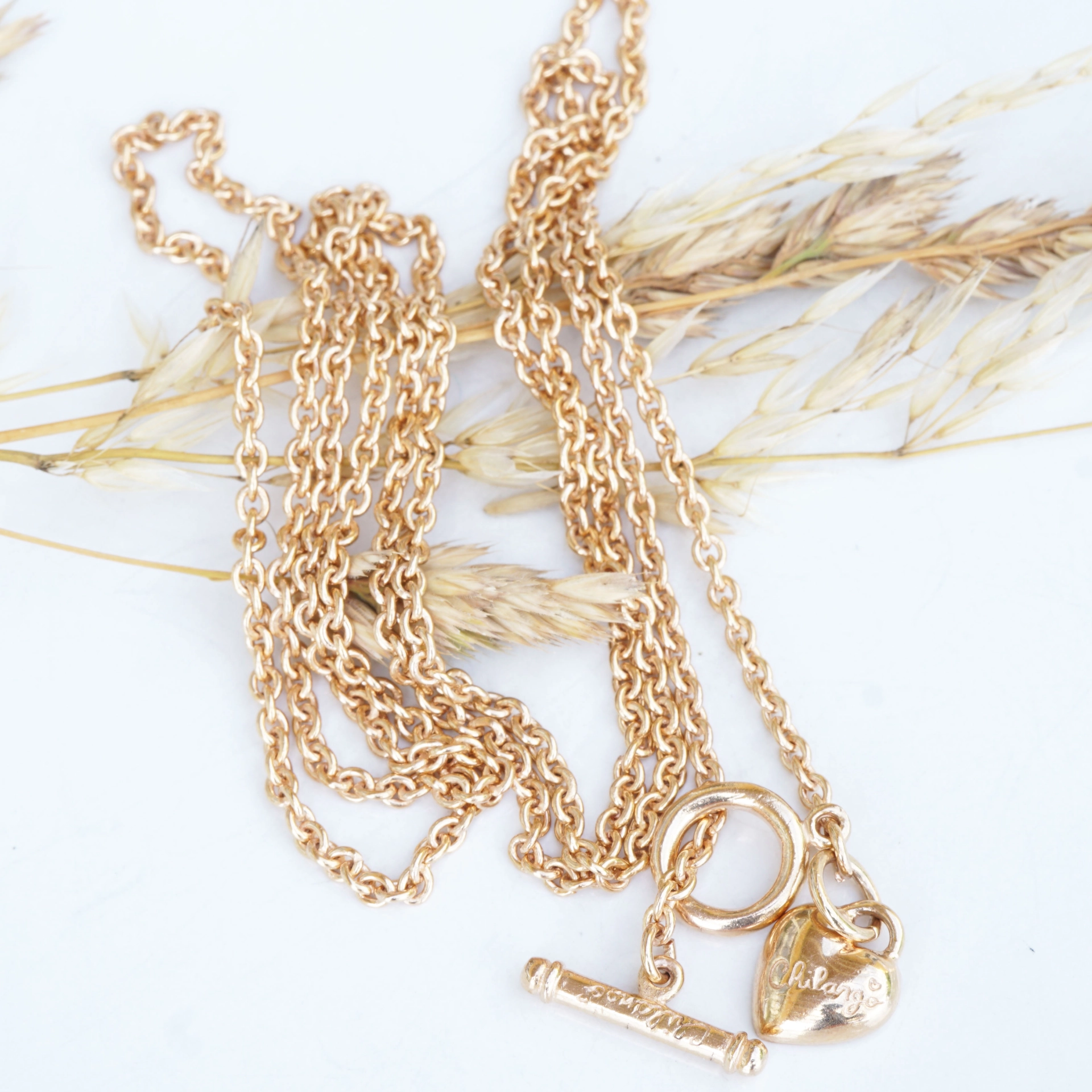 Chilango Schmuck | Kette fine Luxury 85 cm 925er Silber 18 kt Rose Gold plated 2,5 mm breit soo fein