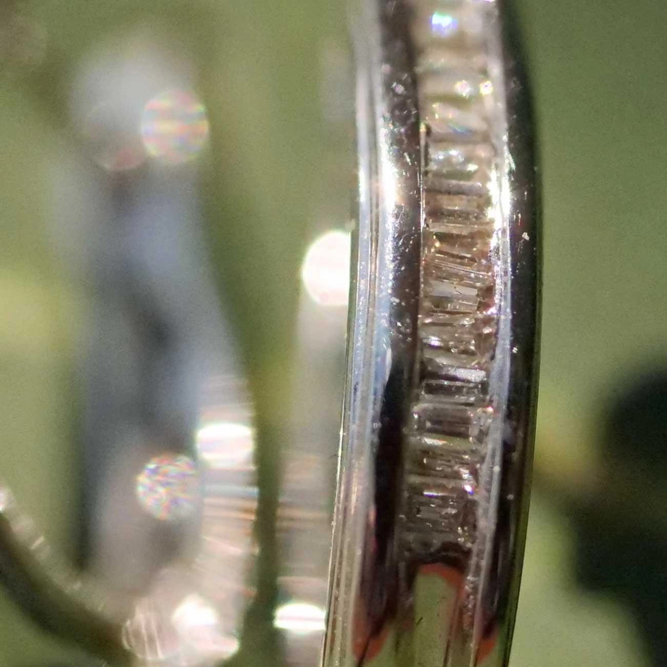 Diamant Klapp Creolen 0.25 ct W / SI 585er Weissgold ideal zum Einhängen