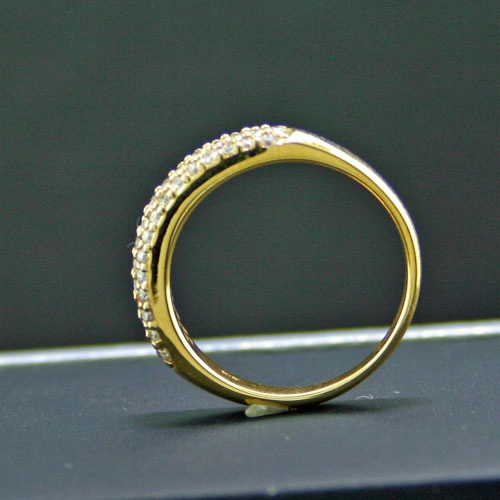 Brillant-Ring, 750/-GG.