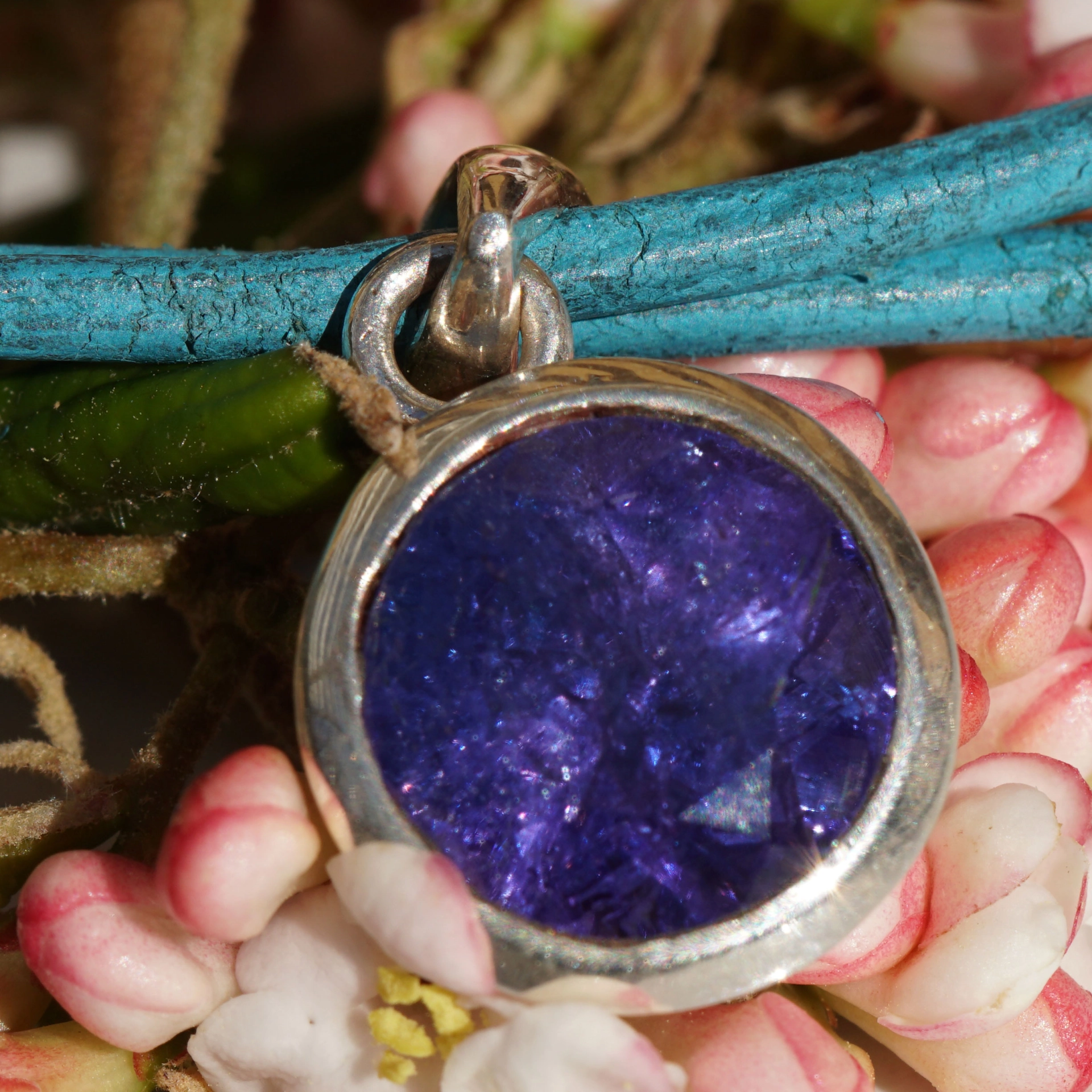 Tansanit Anhänger Silber in feiner Farbqualität ca. 4,8 ct ...phantastischer Blauton