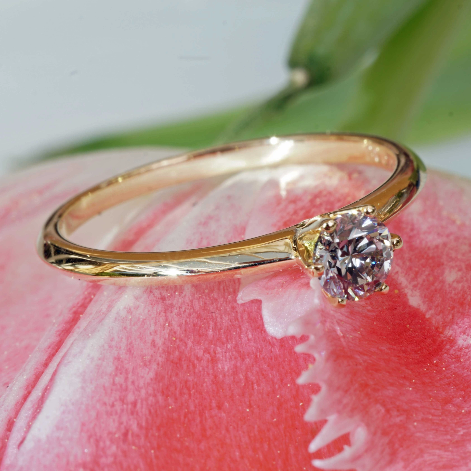 Brillant Ring Anhänger Ohrstecker 750er Gelbgold Set 1.20 ct Getönt VS Silhouette Schmuck