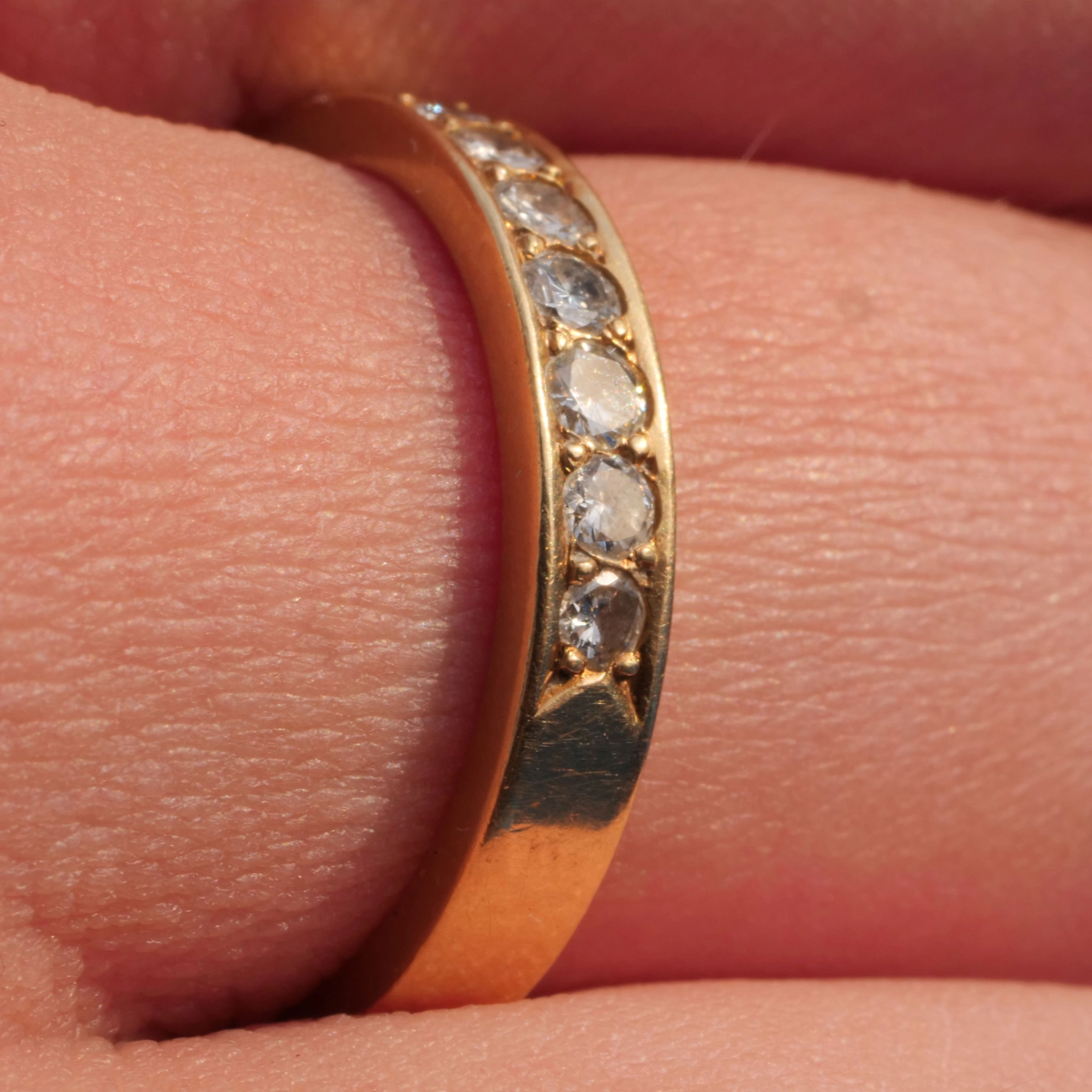 Brillant Band Ring 750er Gelbgold neu und ungetragen massiv 0.35 ct TW VS