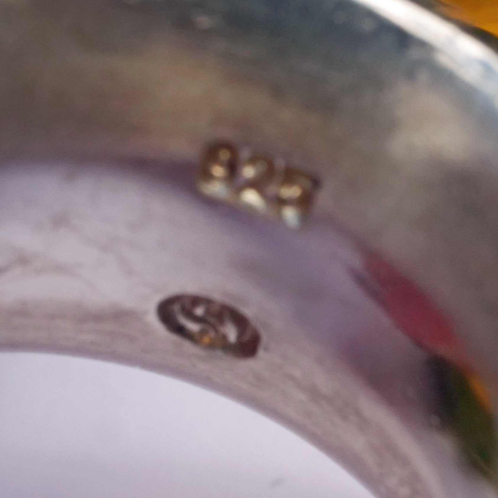 Original Schubart Blautopas Ring Düsseldorf 925er Silber 55 Gramm schwer poliert 