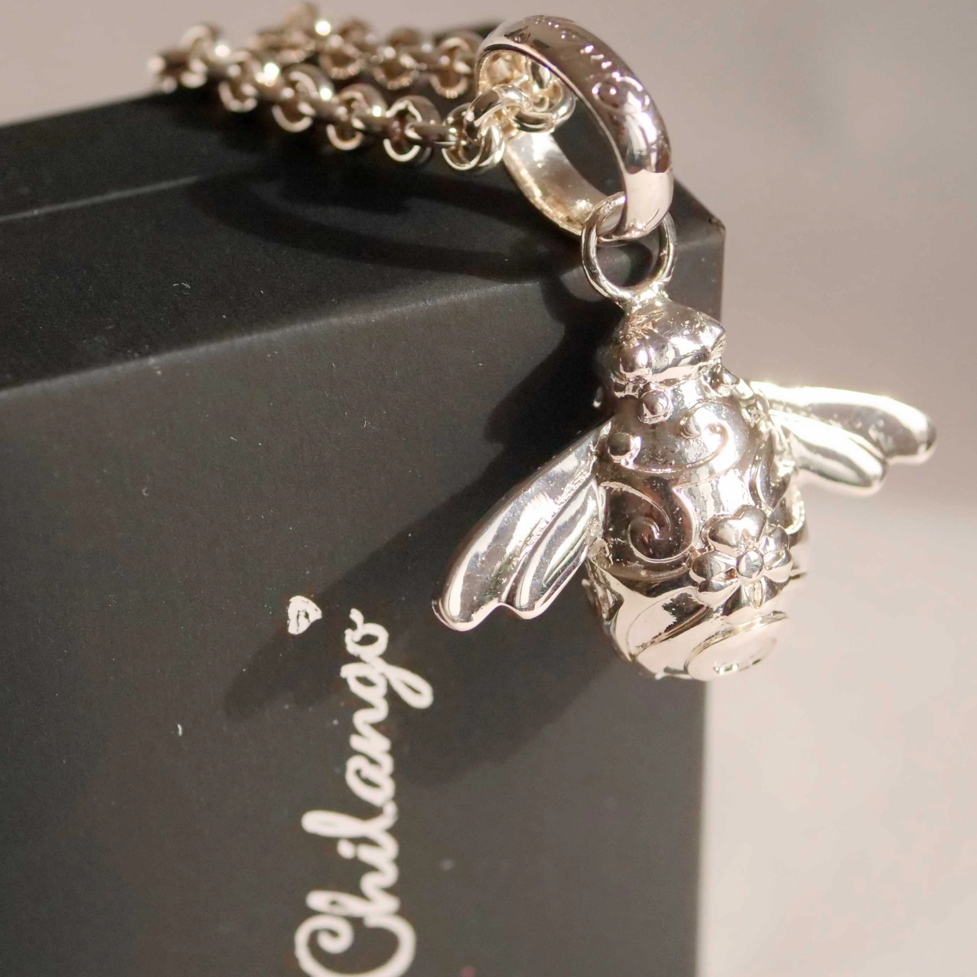 Original Chilango Anhänger Queen Bee out of Nature XXL Größe  925er Silber