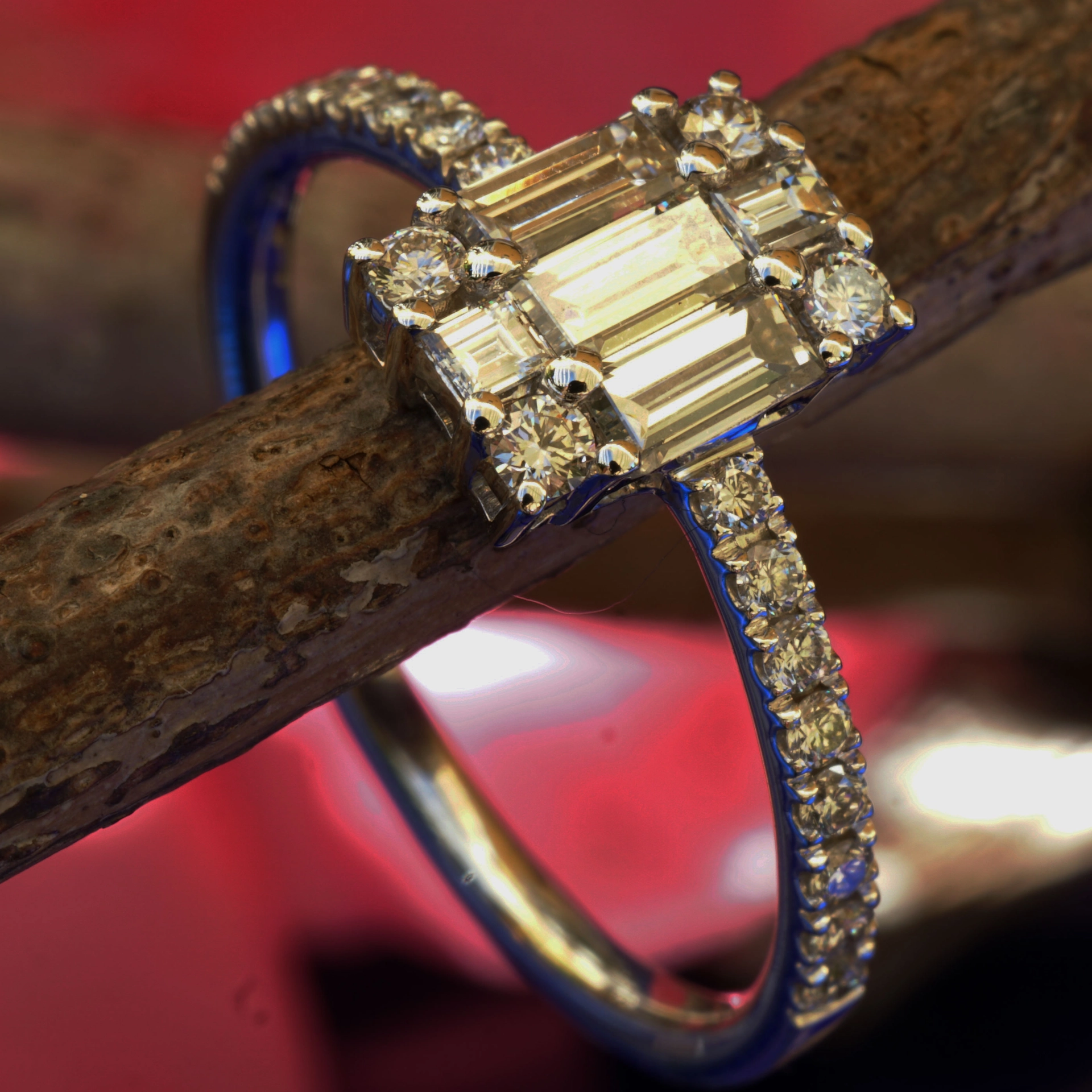 Brillant Diamant Ring 750er Weissgold 0.76 ct TW LUPENREIN-VVS signiert