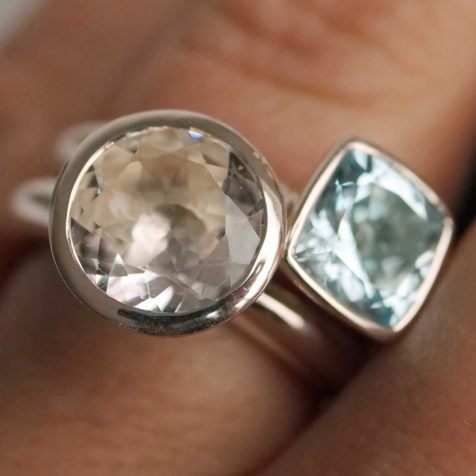Chilango Ring  Sparkling Stars 2 Blue Topaz 925er Silber neu mit orig. Etui massiv