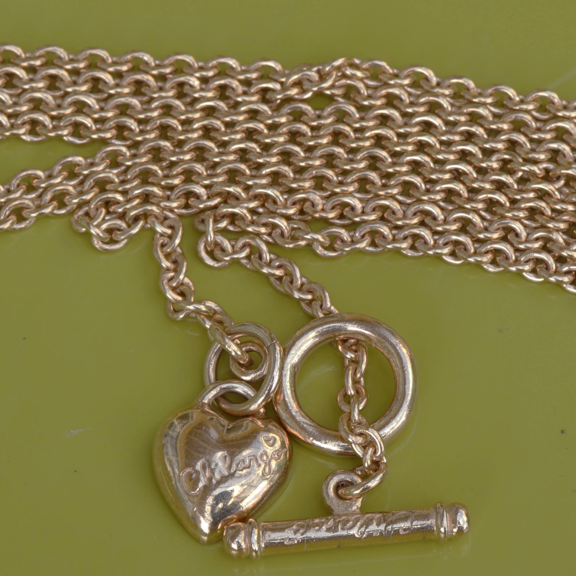 Chilango Schmuck | Kette fine Luxury 85 cm 925er Silber 18 kt Rose Gold plated 2,5 mm breit soo fein