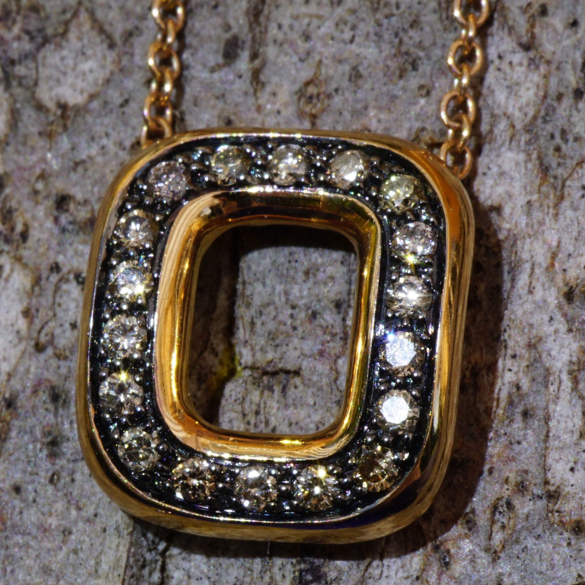 Brillant Collier 750er Rosegold 0.18 ct...Bella Italia...hochwertiger Brillantschmuck