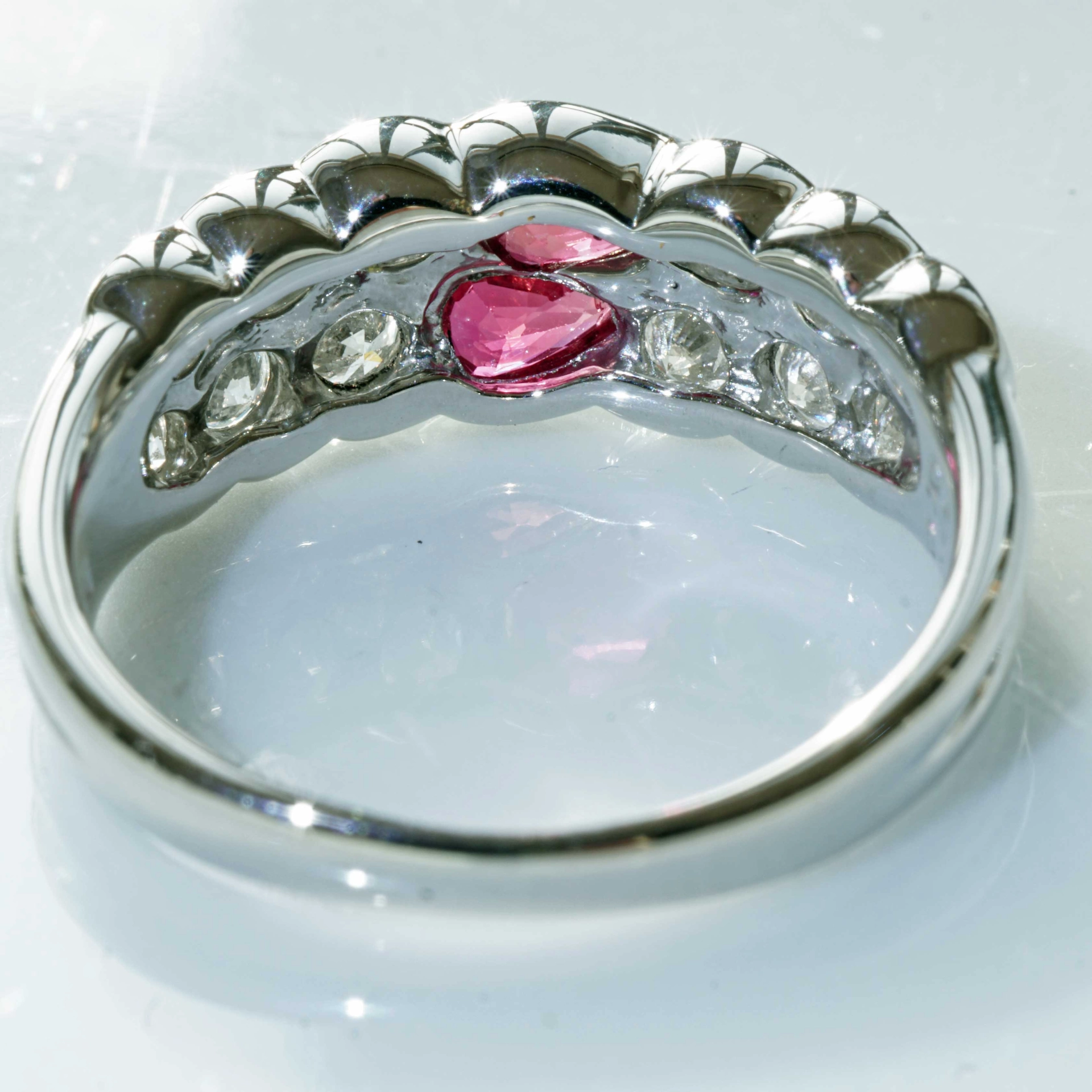 Rubin Brillant Ring 900er Platin 0.72 ct 1.13 ct .....da lächelt einem eine tolle Qualität entgegen