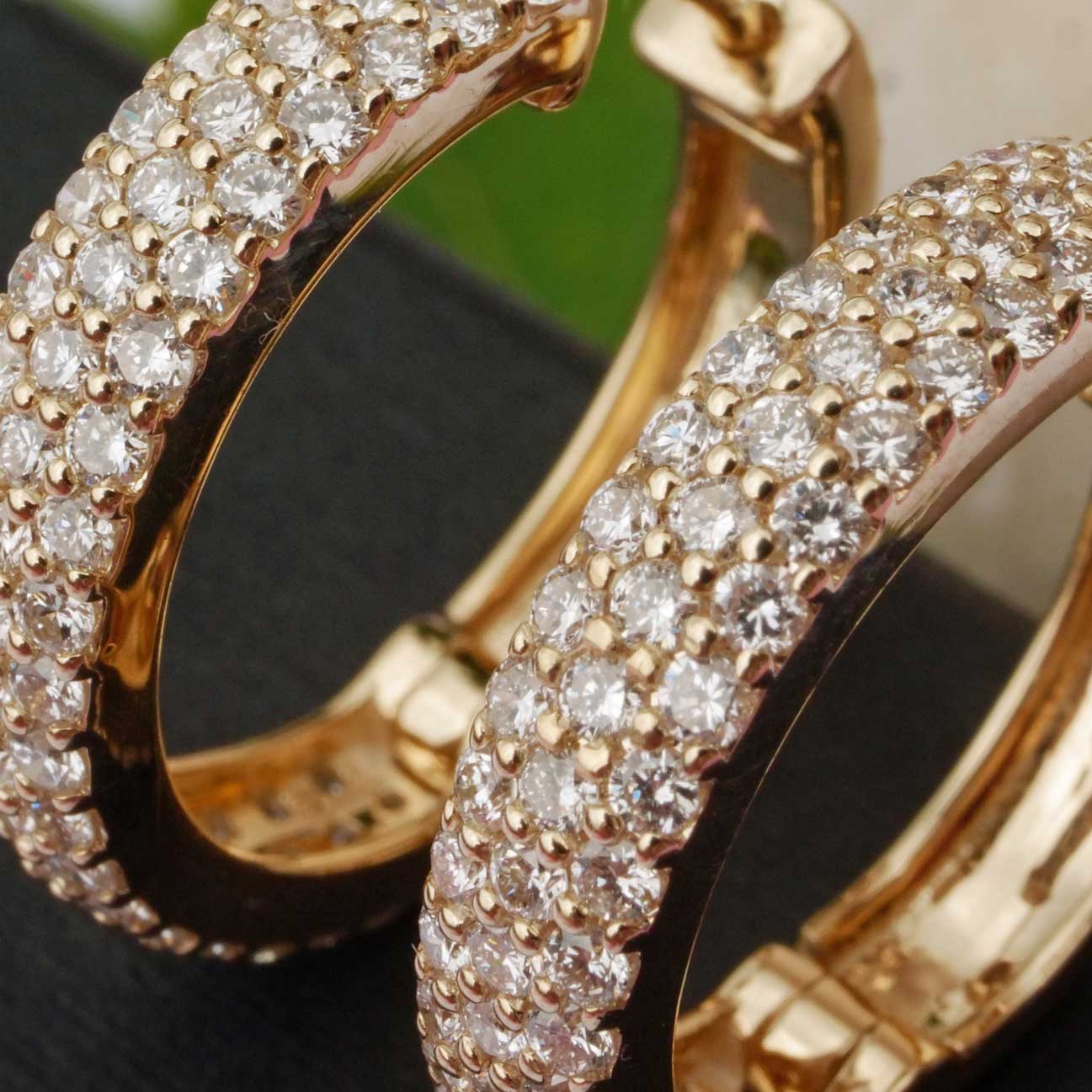 Brillant Klapp Creolen 1.39 ct TW VS Labor Diamanten in 585er Gelbgold.... für ein Bruchteil des Naturdiamant Preises   Brillant Klapp Creolen 1.39 ct TW VS Labor Diamanten in 585er Gelbgold.... für ein Bruchteil des Naturdiamant Preises