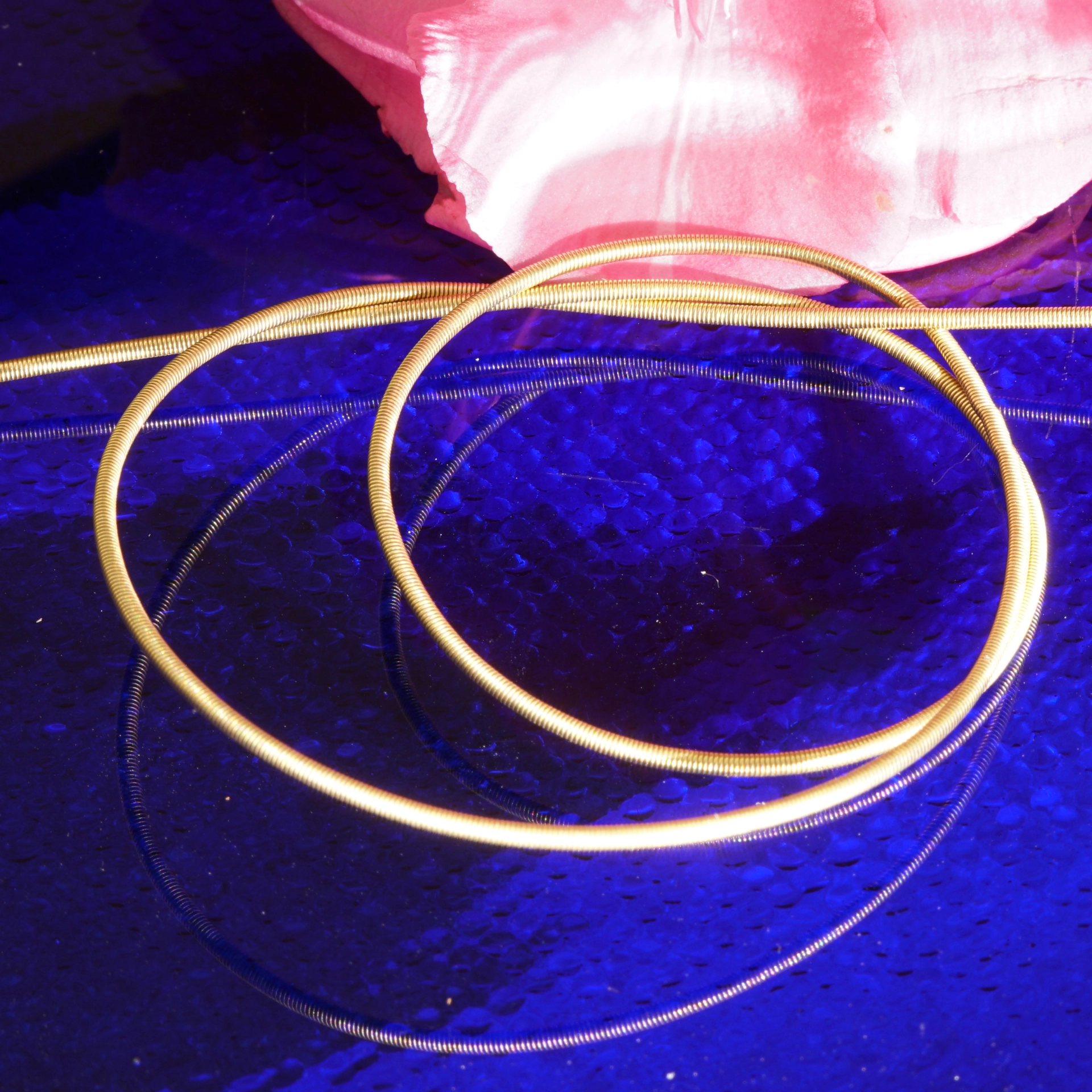 Spiralgolddraht Schnur in 750er Gelbgold gebraucht 1,2 mm 40 cm lang 5,66 Gramm